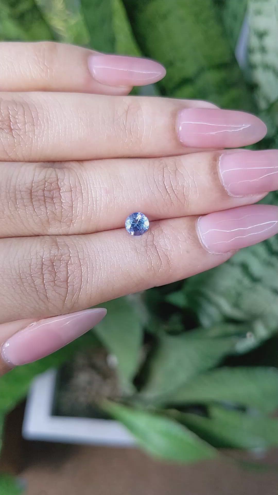 0.59 Ct. Blue Sapphire from Ceylon (Sri Lanka) Size Video
