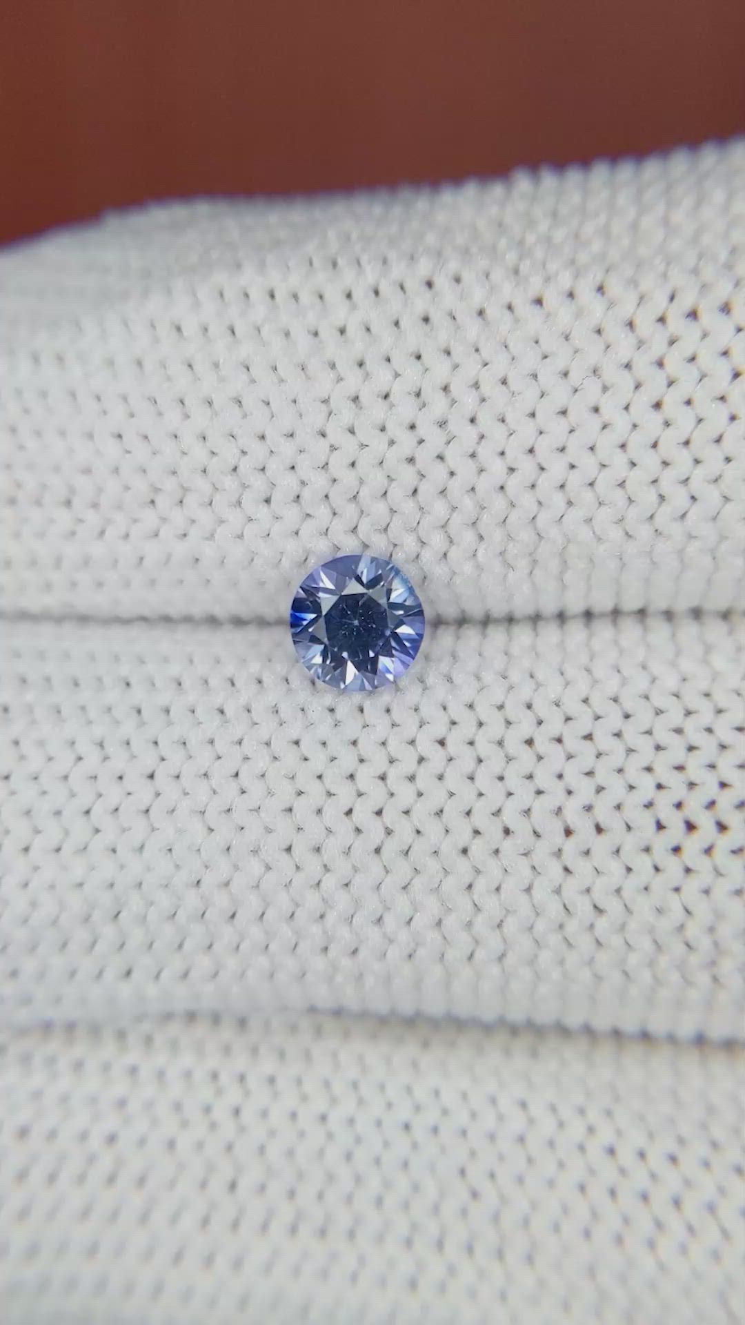 0.59 Ct. Blue Sapphire from Ceylon (Sri Lanka) Size Video