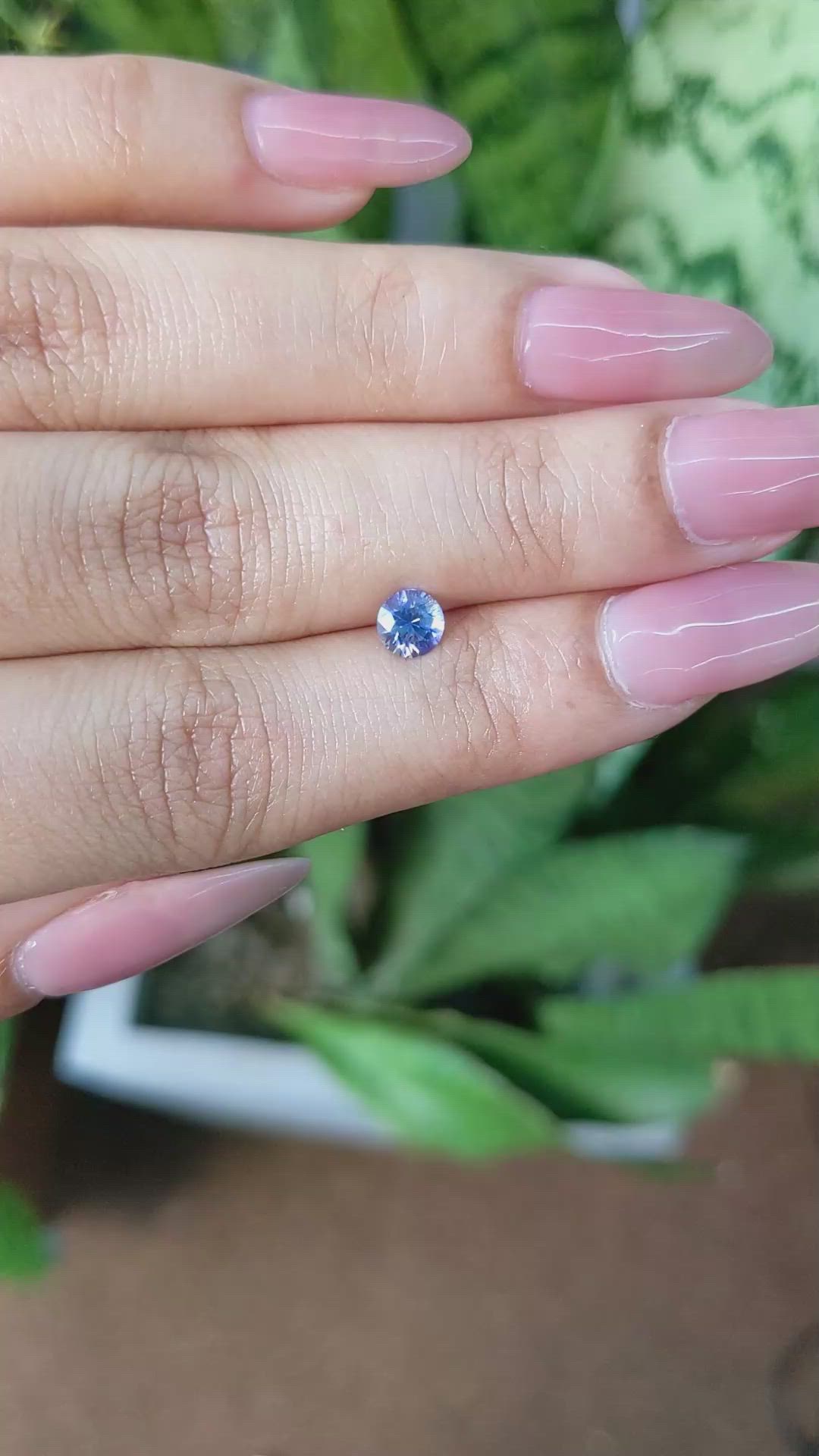 0.64 Ct. Blue Sapphire from Ceylon (Sri Lanka) Size Video