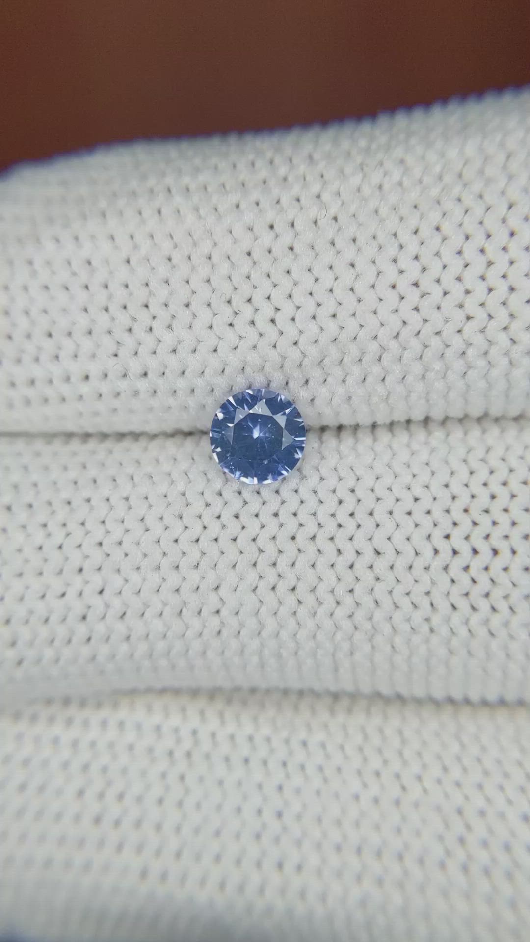0.61 Ct. Blue Sapphire from Ceylon (Sri Lanka) Size Video
