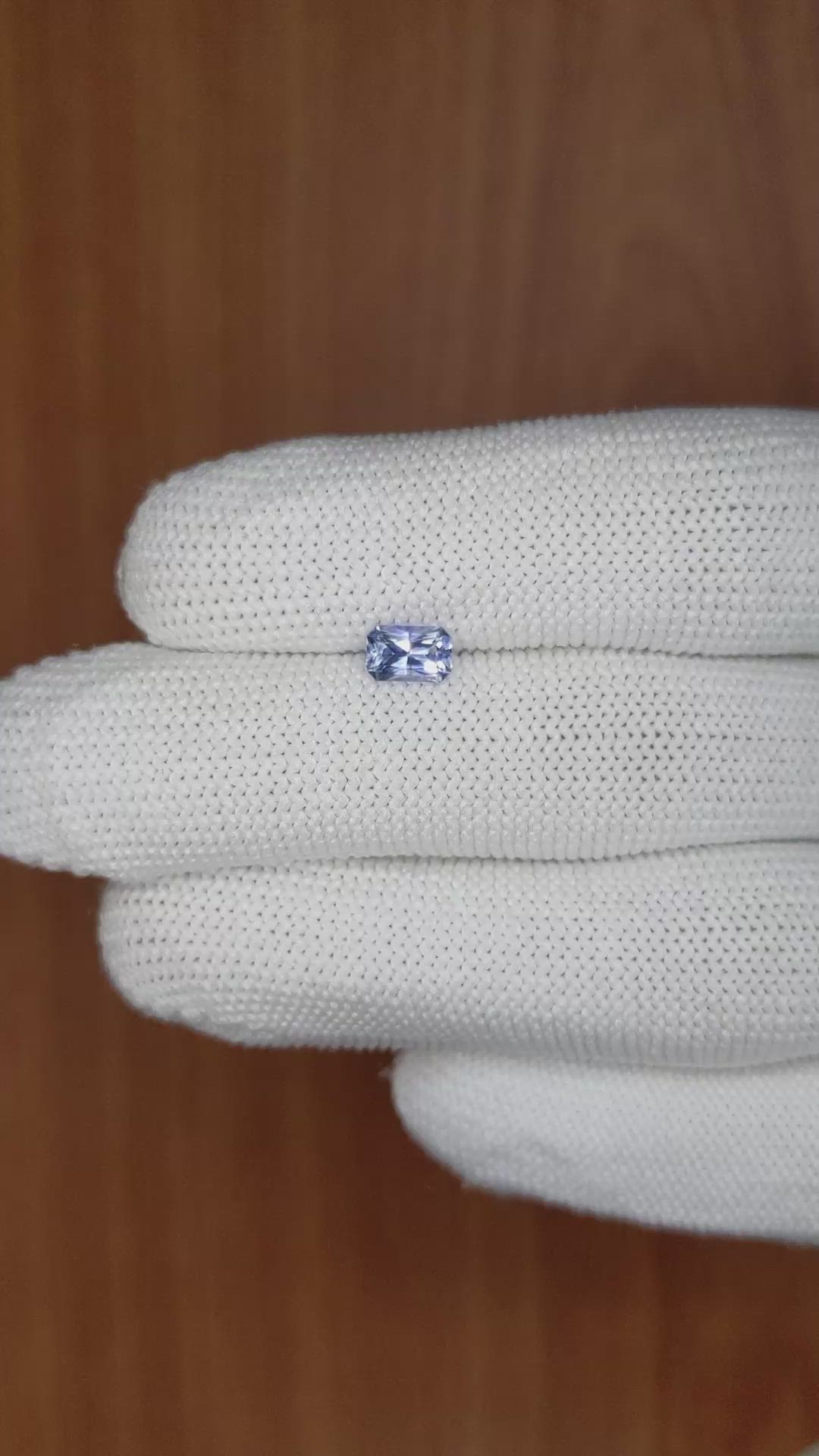 0.70 Ct. Blue Sapphire from Ceylon (Sri Lanka) Size Video