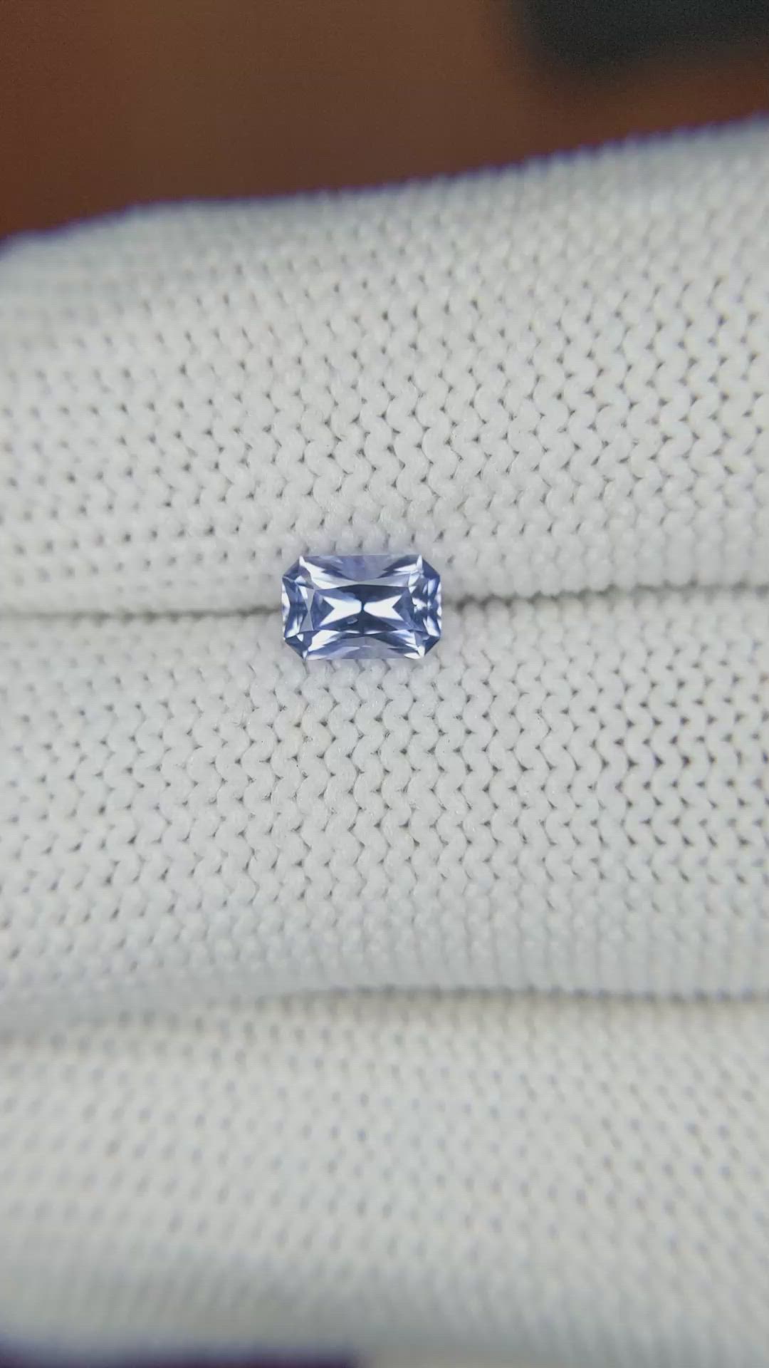 0.70 Ct. Blue Sapphire from Ceylon (Sri Lanka) Size Video