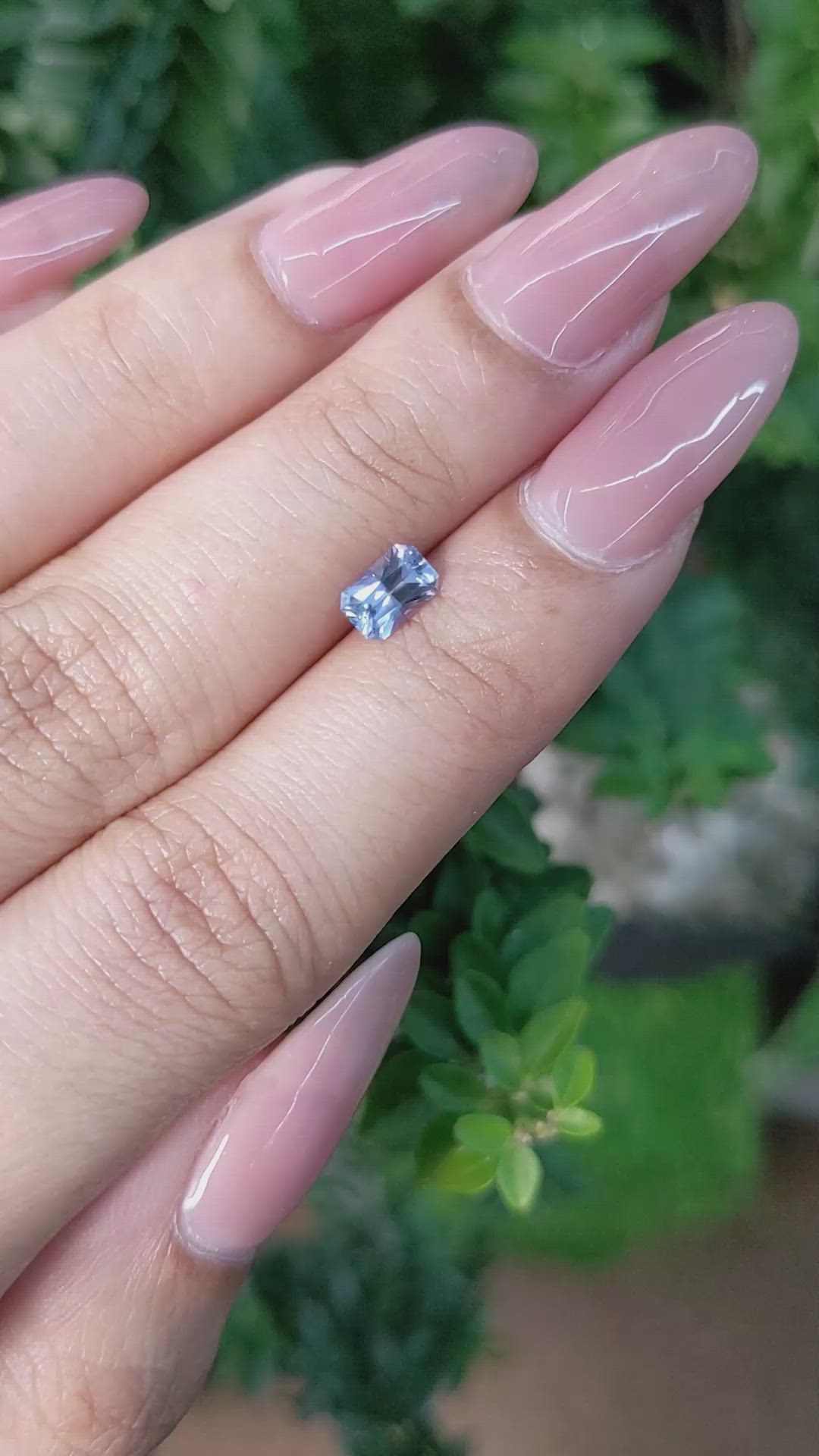 0.70 Ct. Blue Sapphire from Ceylon (Sri Lanka) Size Video