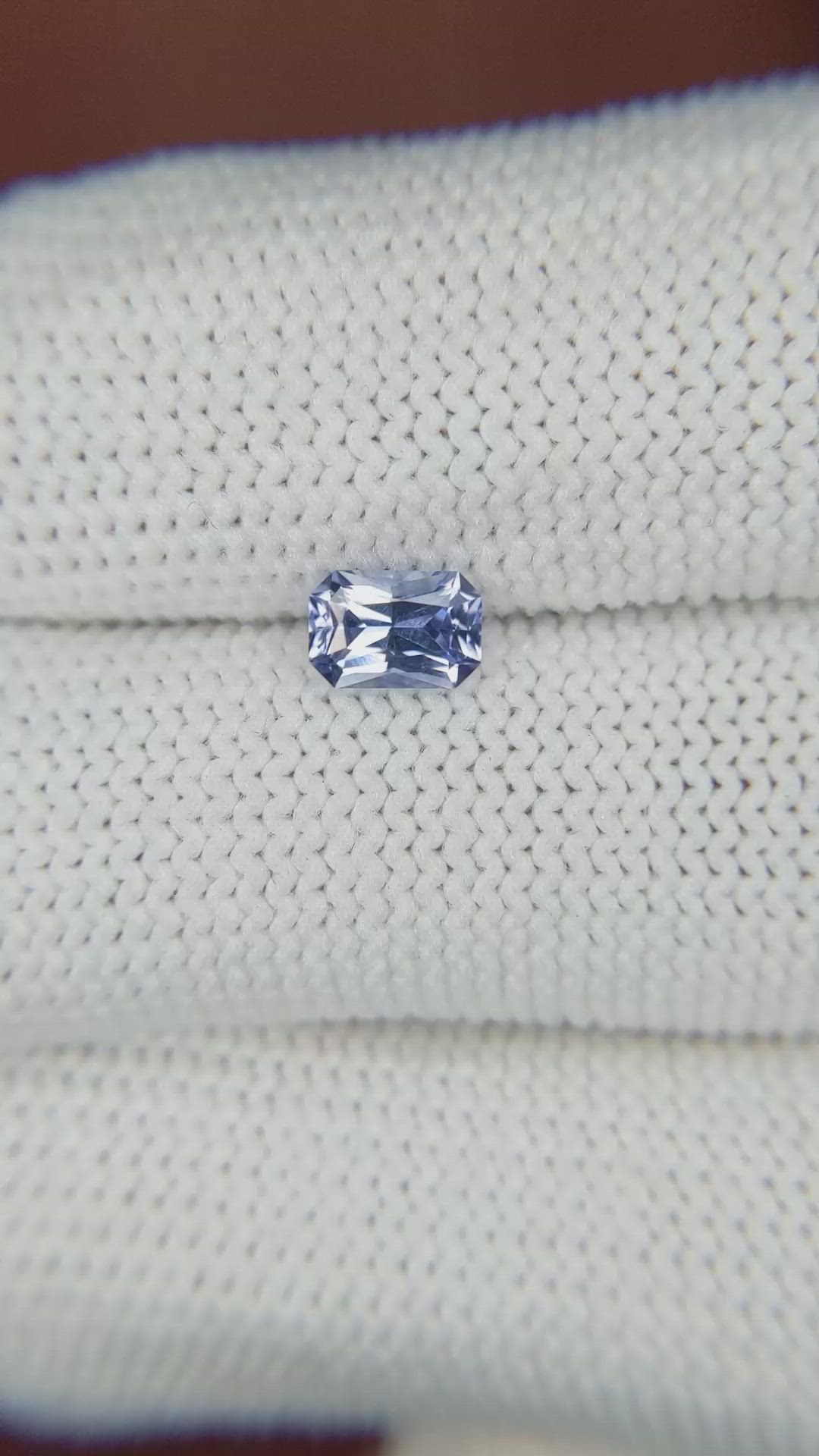 0.67 Ct. Blue Sapphire from Ceylon (Sri Lanka) Size Video