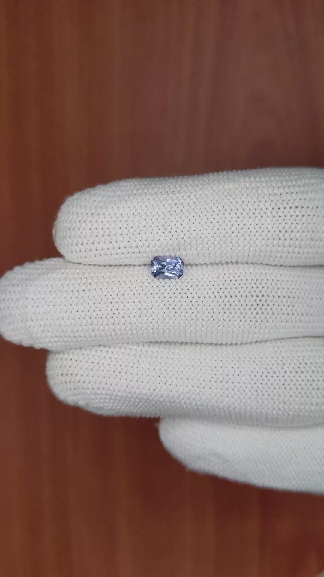 0.67 Ct. Blue Sapphire from Ceylon (Sri Lanka) Size Video