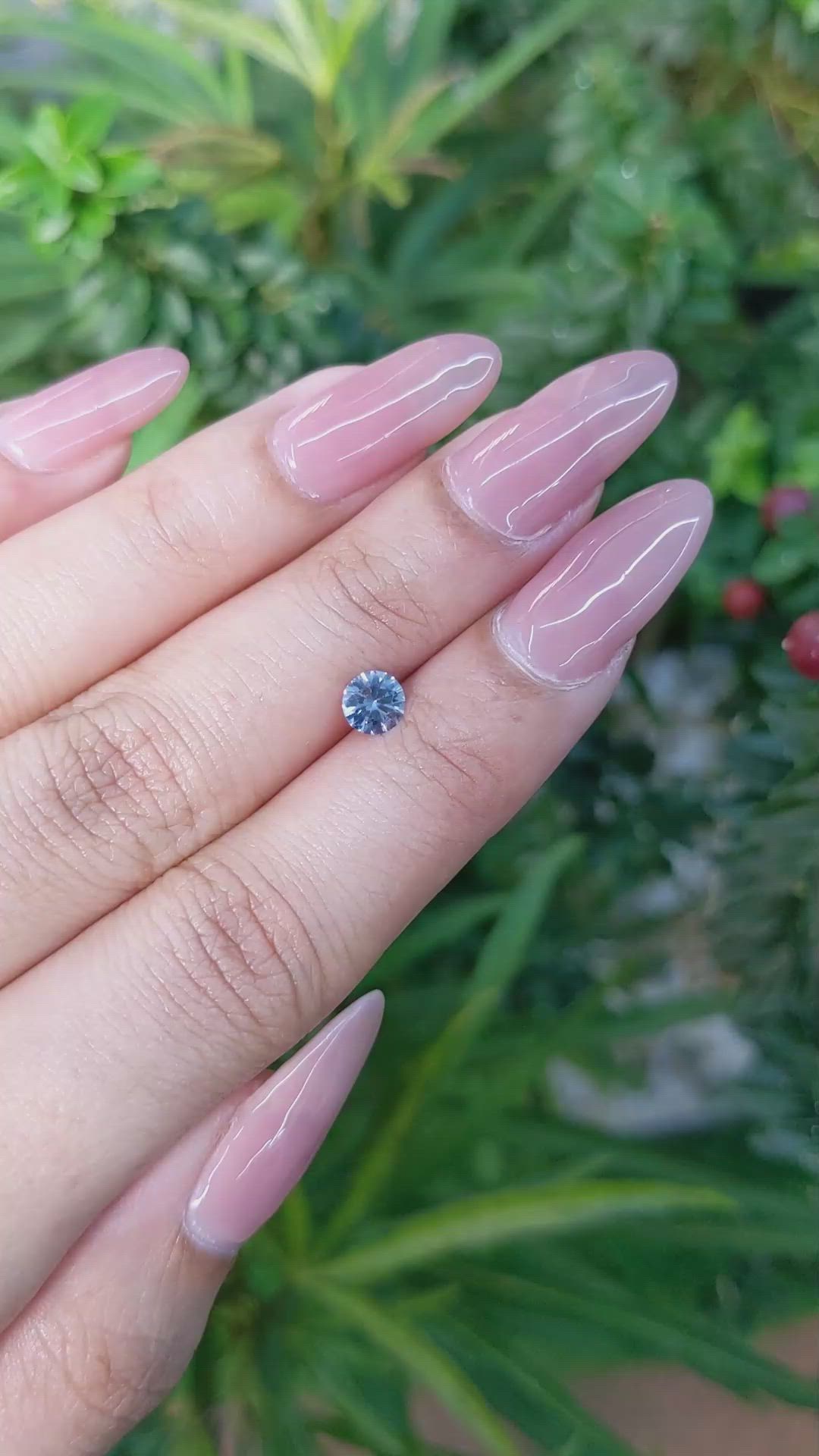0.53 Ct. Blue Sapphire from Ceylon (Sri Lanka) Size Video