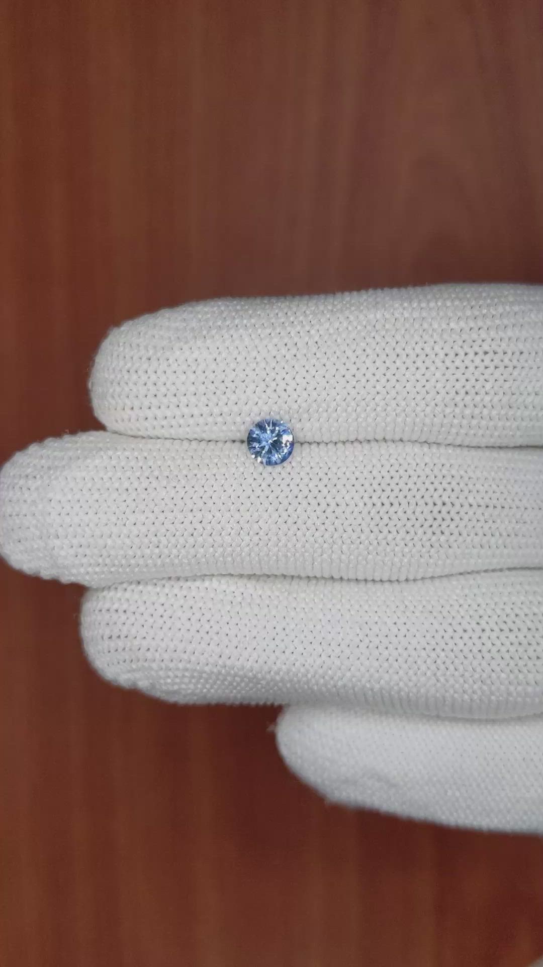 0.53 Ct. Blue Sapphire from Ceylon (Sri Lanka) Size Video