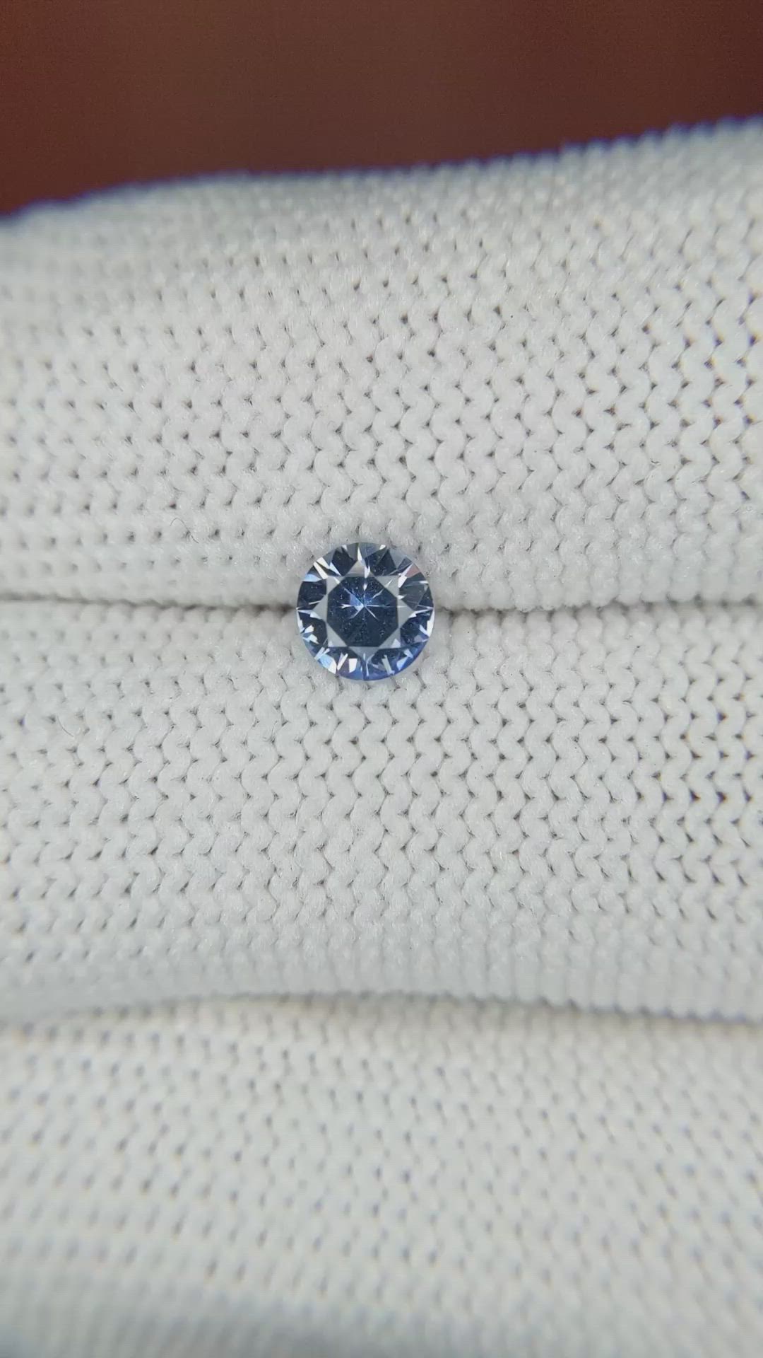 0.53 Ct. Blue Sapphire from Ceylon (Sri Lanka) Size Video