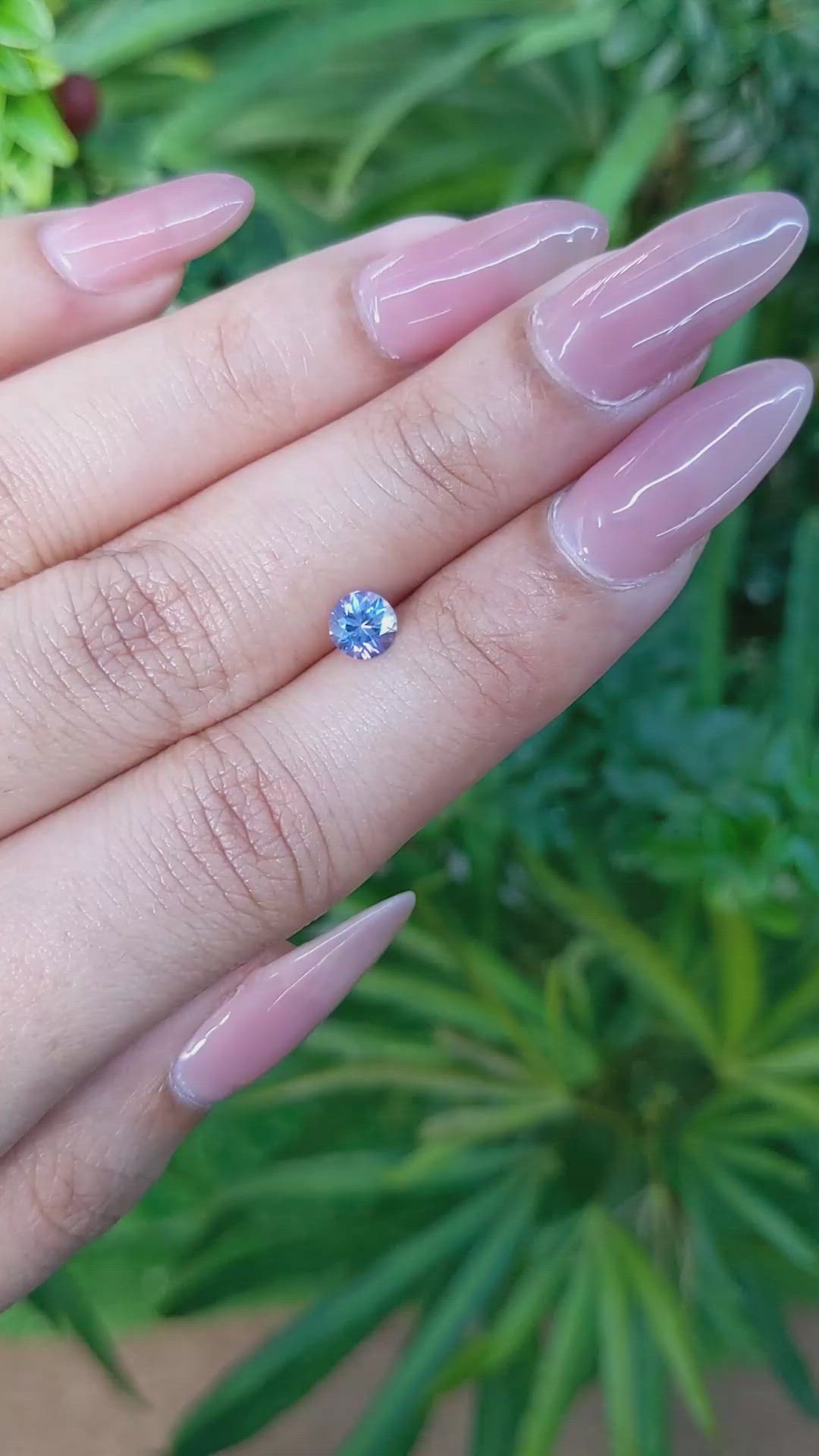 0.62 Ct. Blue Sapphire from Ceylon (Sri Lanka) Size Video
