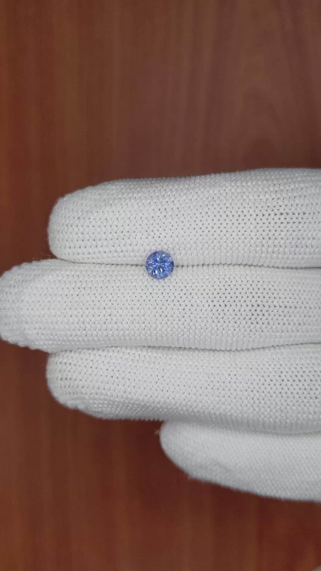 0.62 Ct. Blue Sapphire from Ceylon (Sri Lanka) Size Video