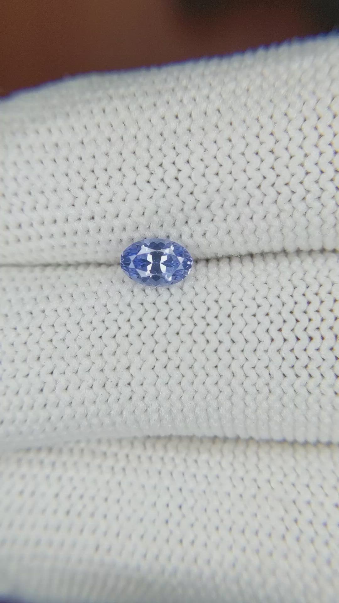 0.50 Ct. Blue Sapphire from Ceylon (Sri Lanka) Size Video