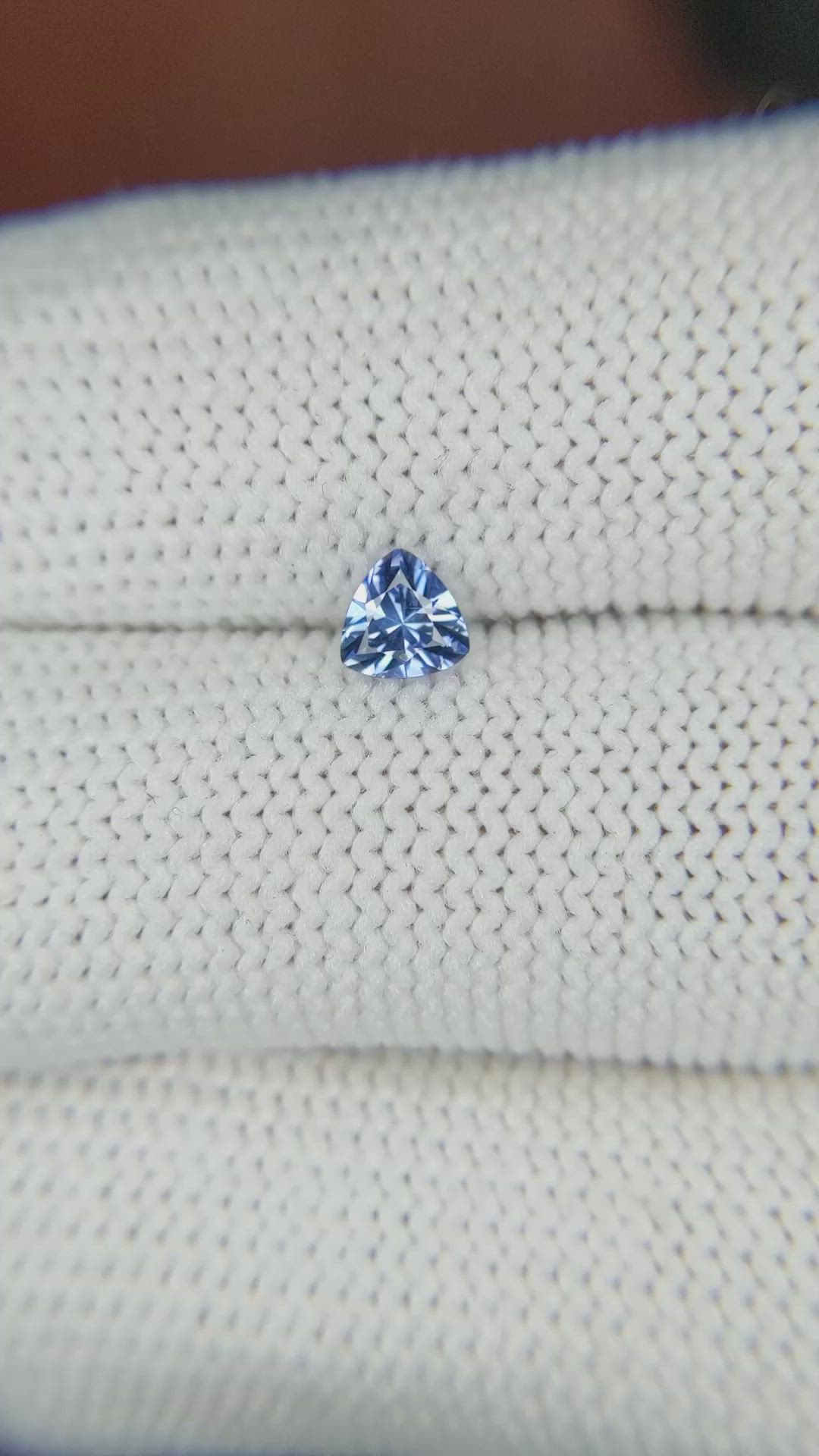 0.38 Ct. Blue Sapphire from Ceylon (Sri Lanka) Size Video