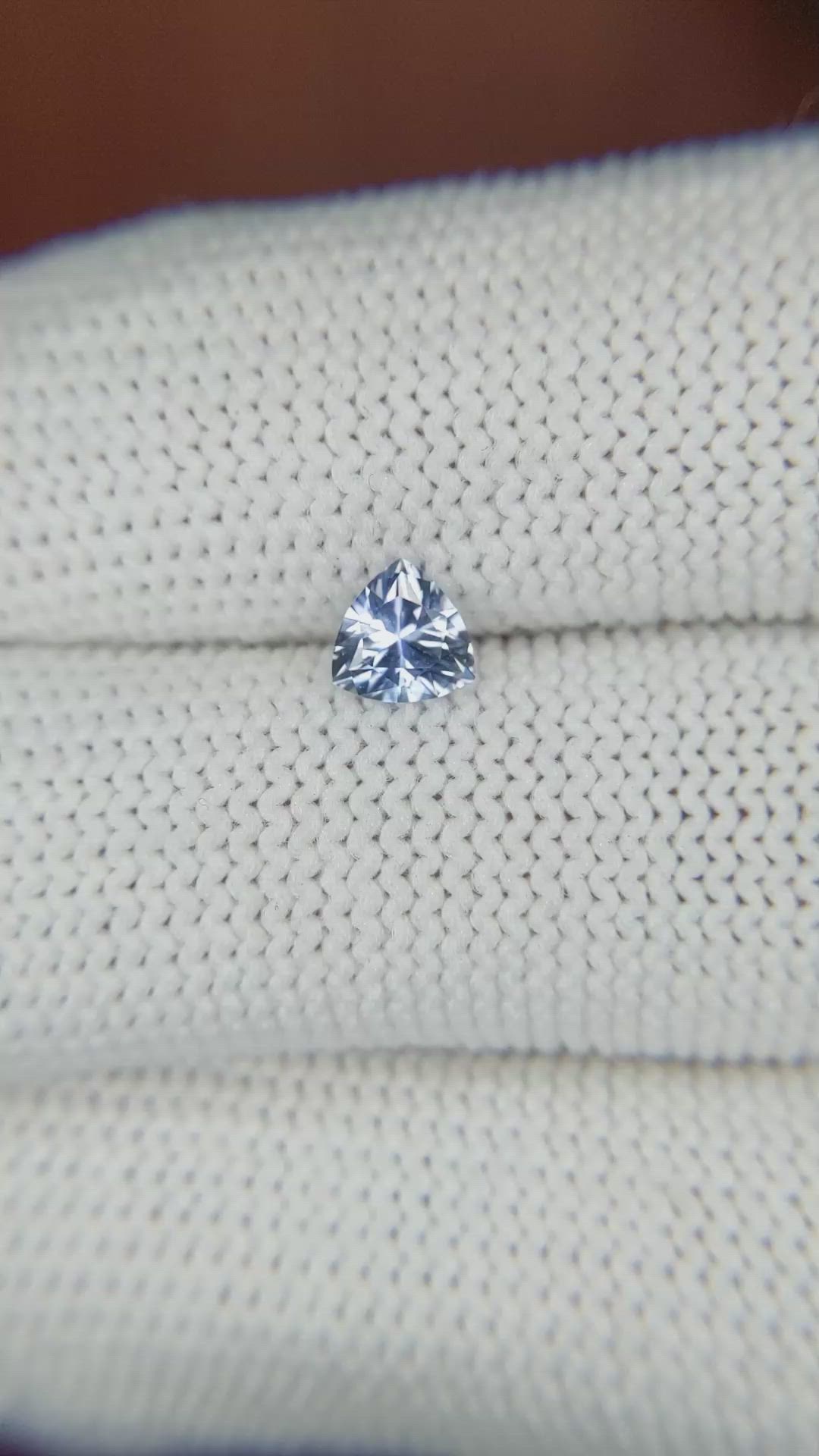 0.49 Ct. Blue Sapphire from Ceylon (Sri Lanka) Size Video
