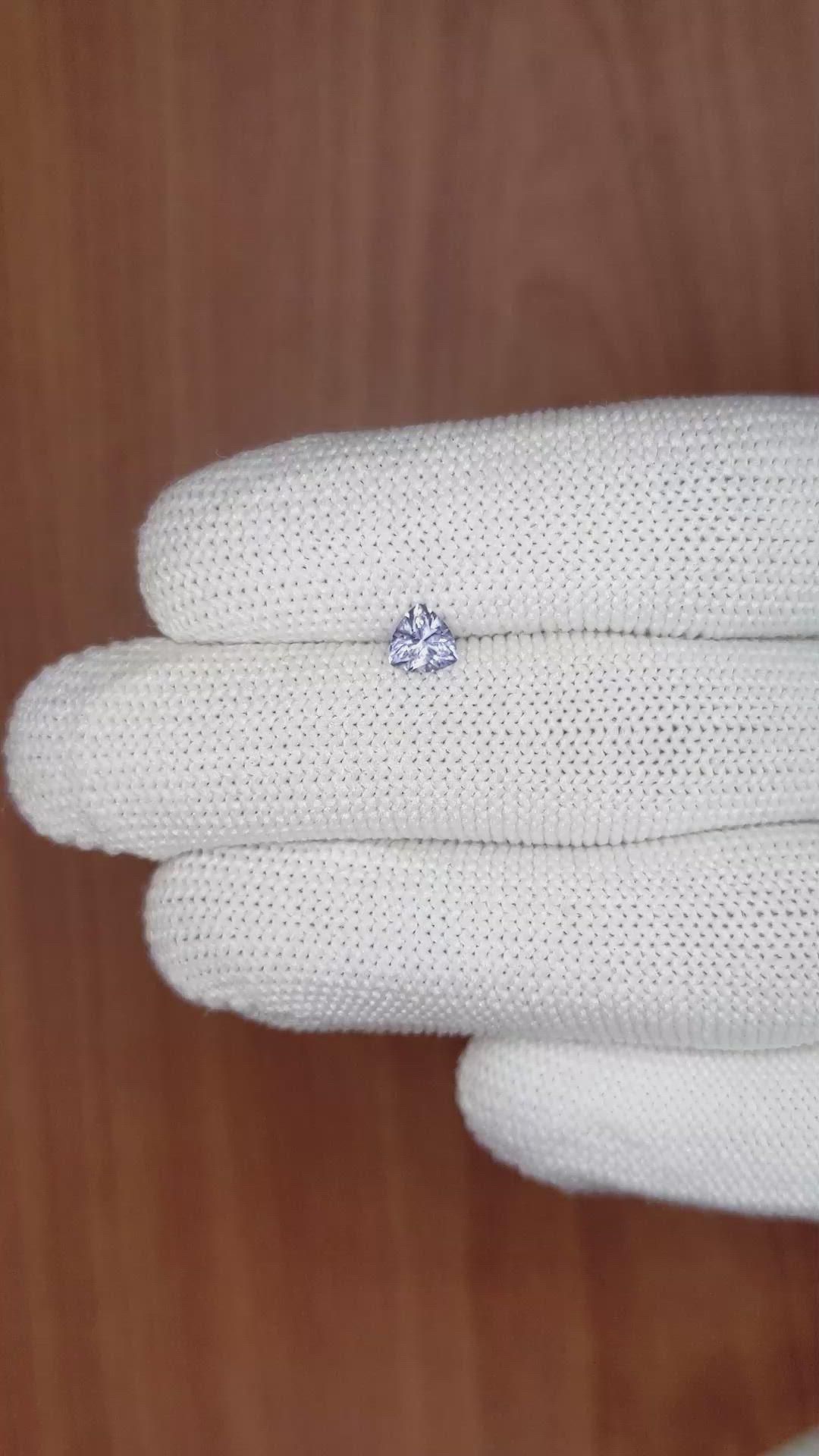0.51 Ct. Blue Sapphire from Ceylon (Sri Lanka) Size Video