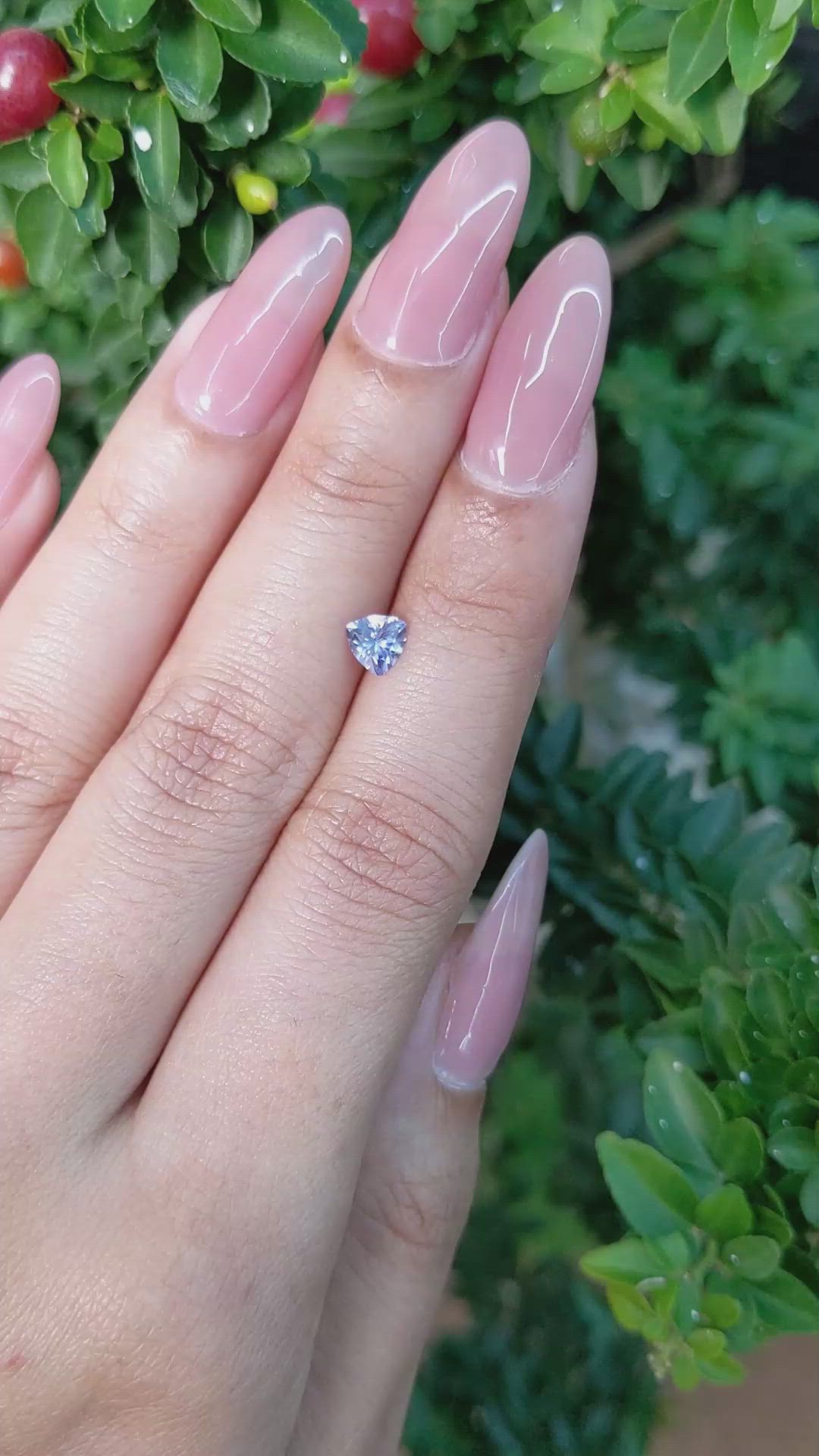 0.51 Ct. Blue Sapphire from Ceylon (Sri Lanka) Size Video