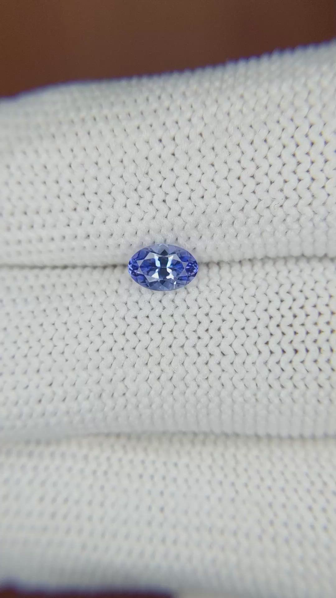 0.53 Ct. Blue Sapphire from Ceylon (Sri Lanka) Size Video