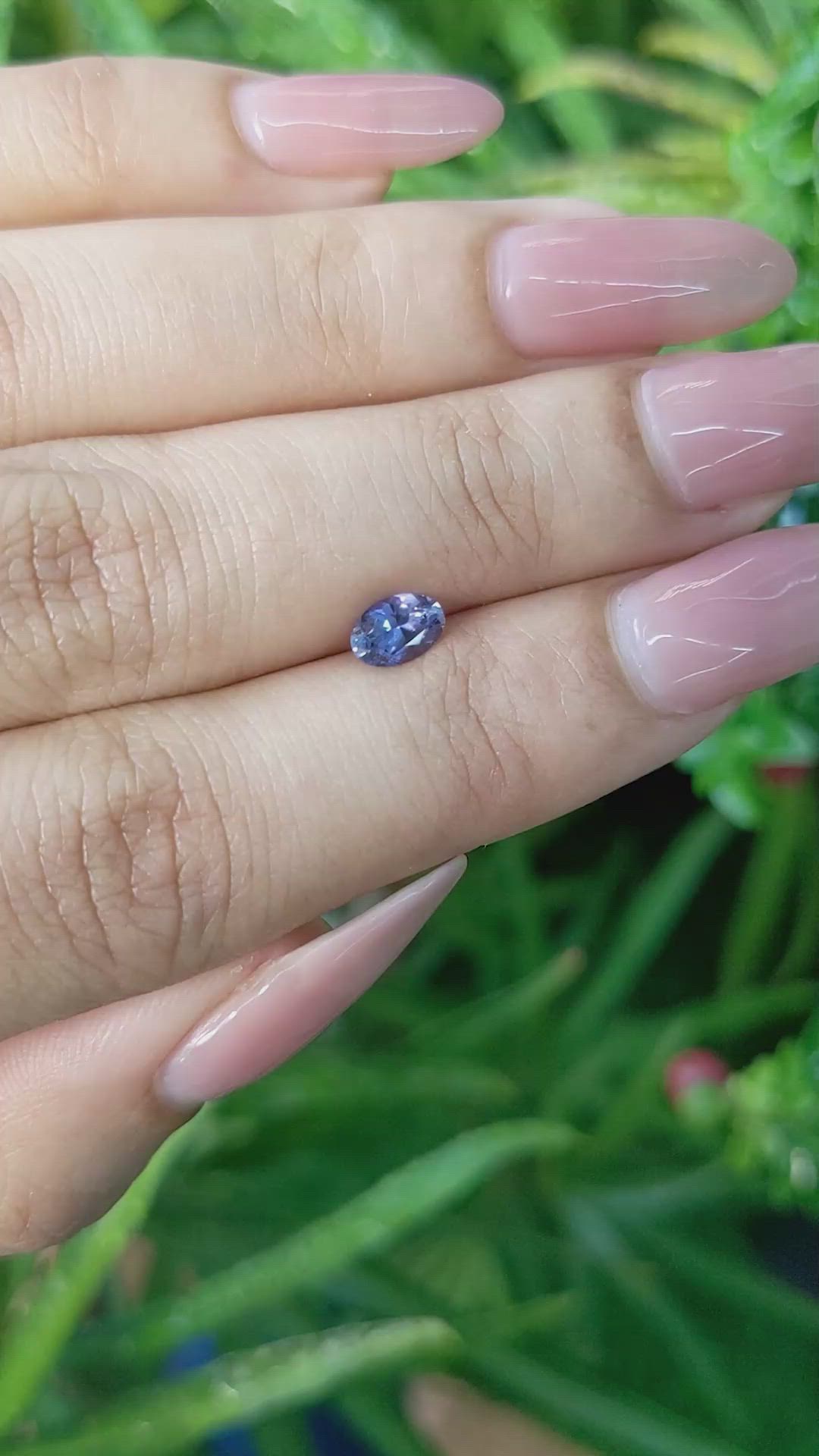 0.51 Ct. Blue Sapphire from Ceylon (Sri Lanka) Size Video
