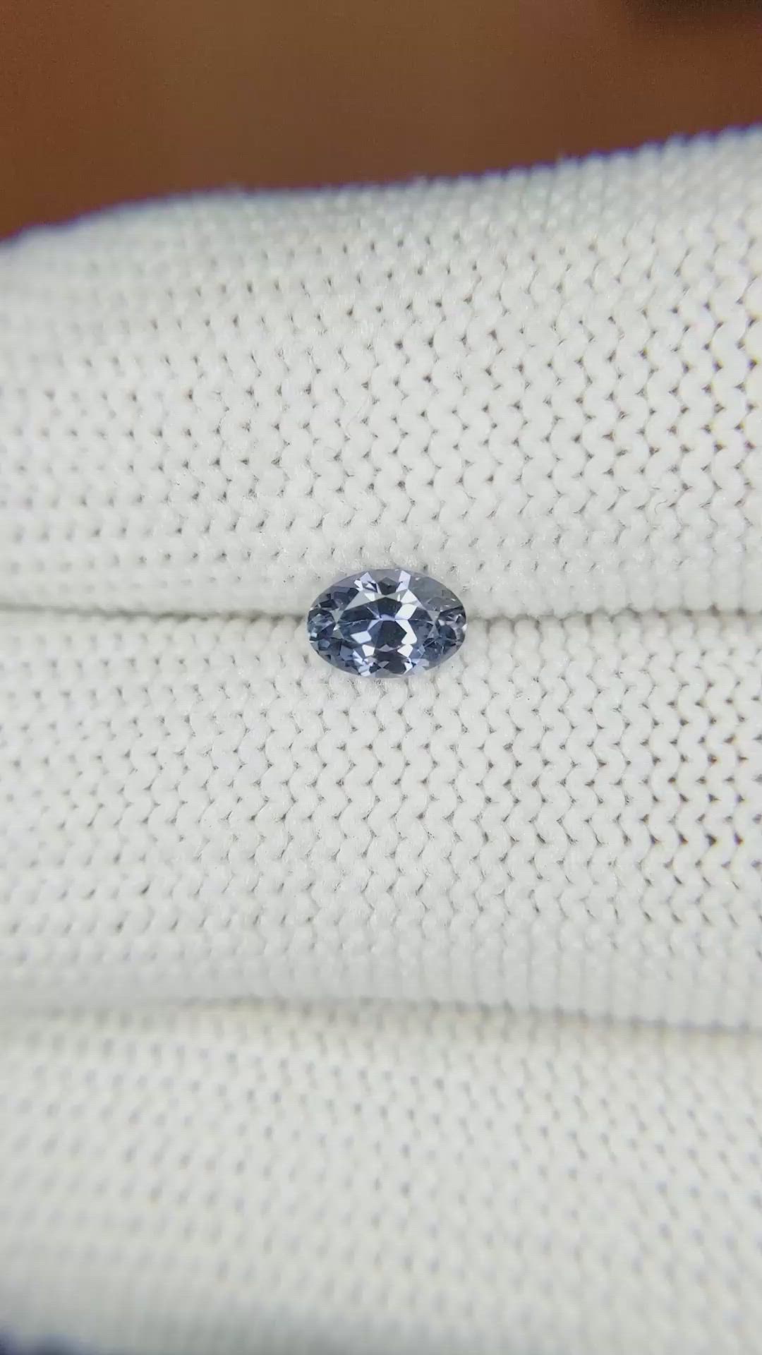 0.51 Ct. Blue Sapphire from Ceylon (Sri Lanka) Size Video