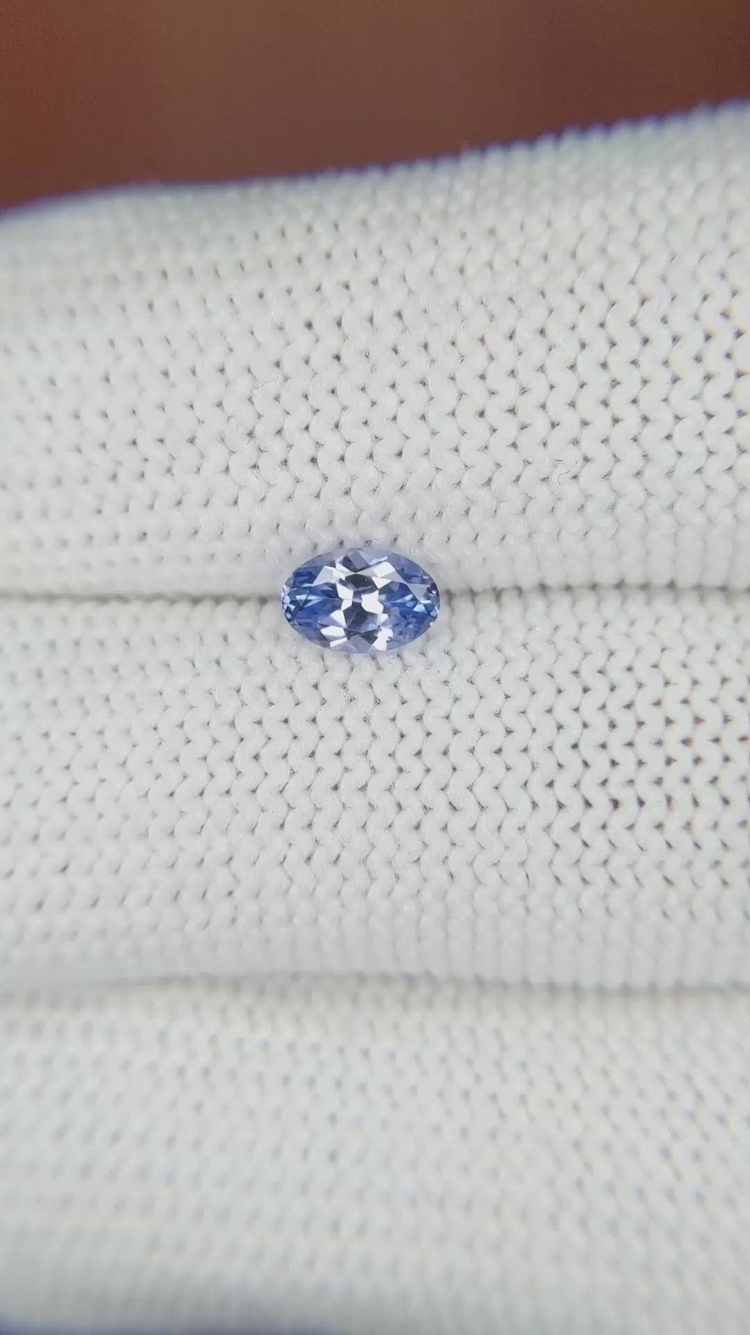 0.51 Ct. Blue Sapphire from Ceylon (Sri Lanka) Size Video