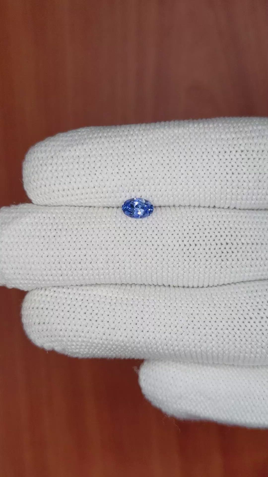 0.47 Ct. Blue Sapphire from Ceylon (Sri Lanka) Size Video
