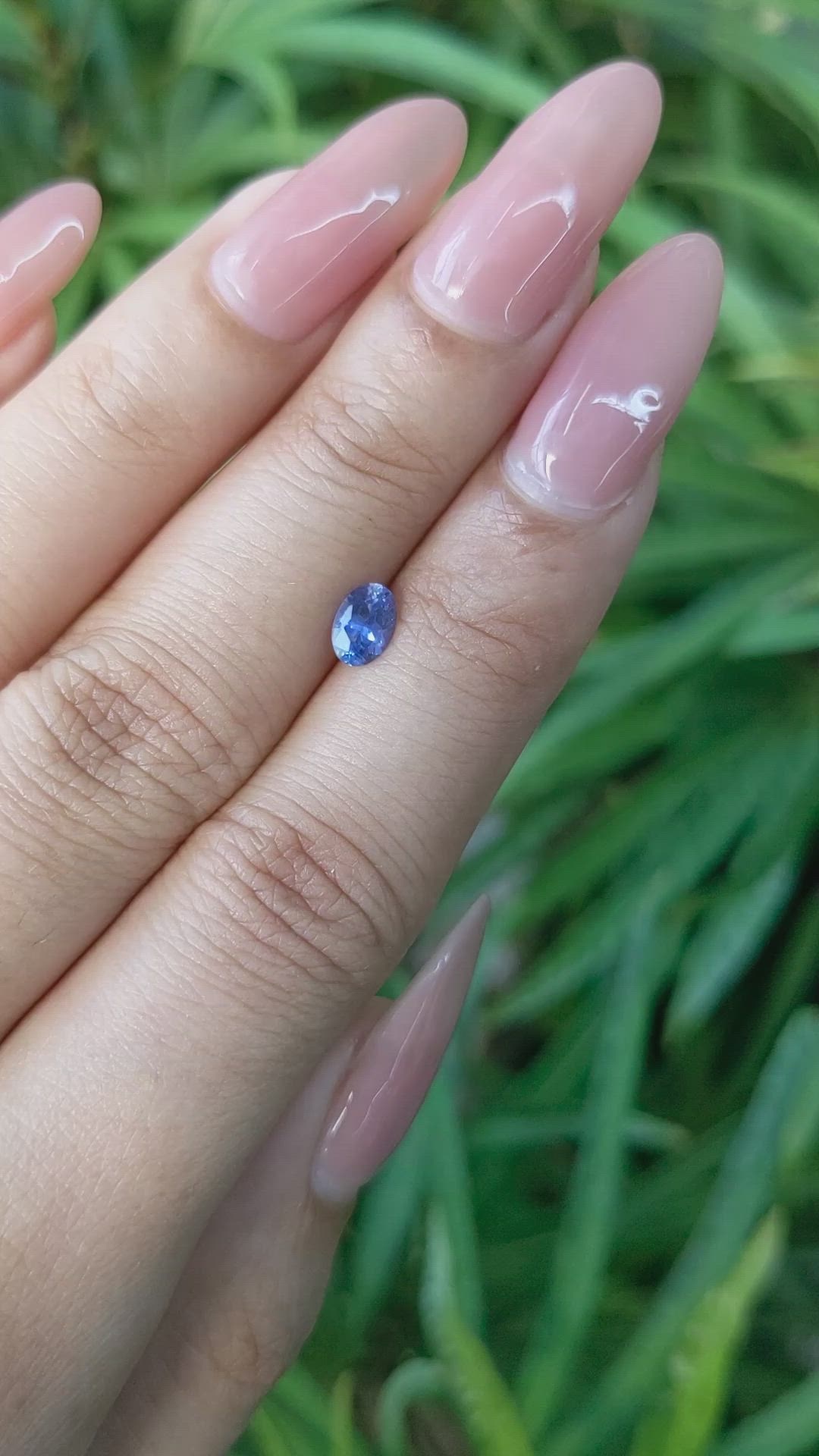 0.52 Ct. Blue Sapphire from Ceylon (Sri Lanka) Size Video