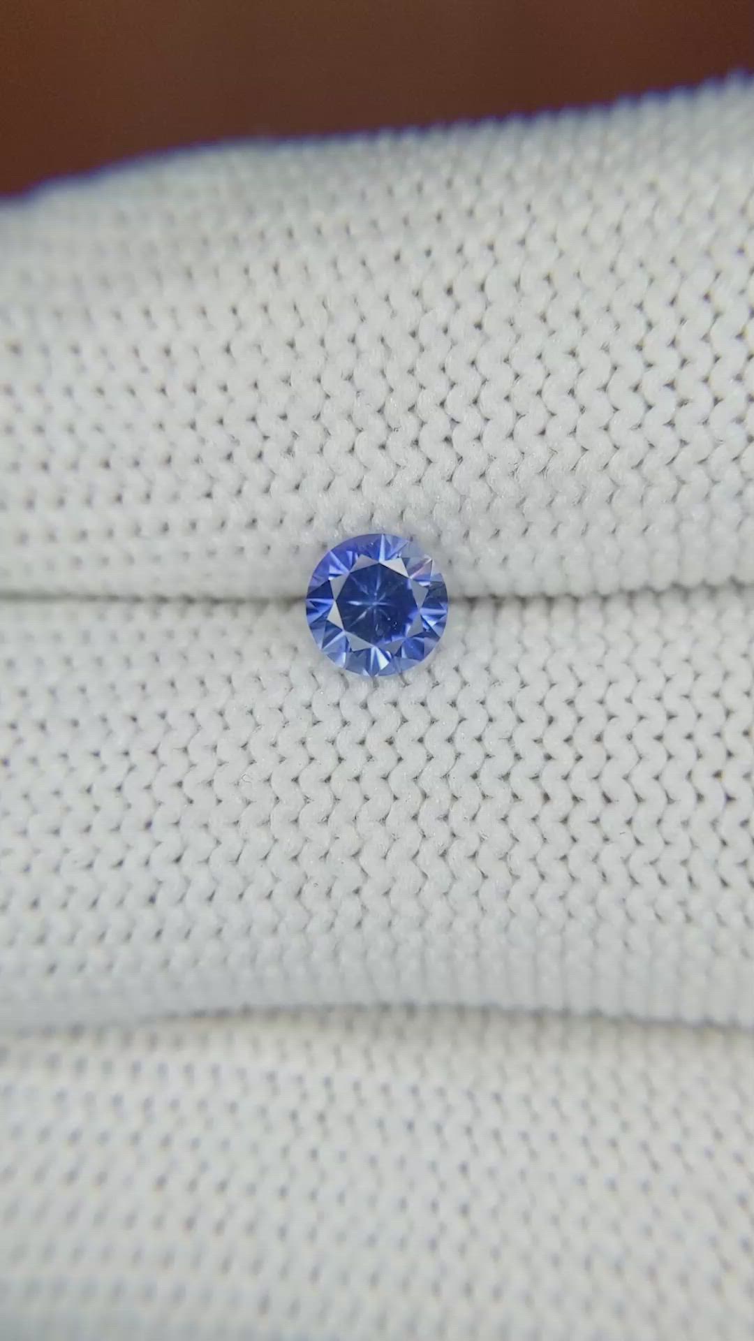 0.56 Ct. Blue Sapphire from Ceylon (Sri Lanka) Size Video
