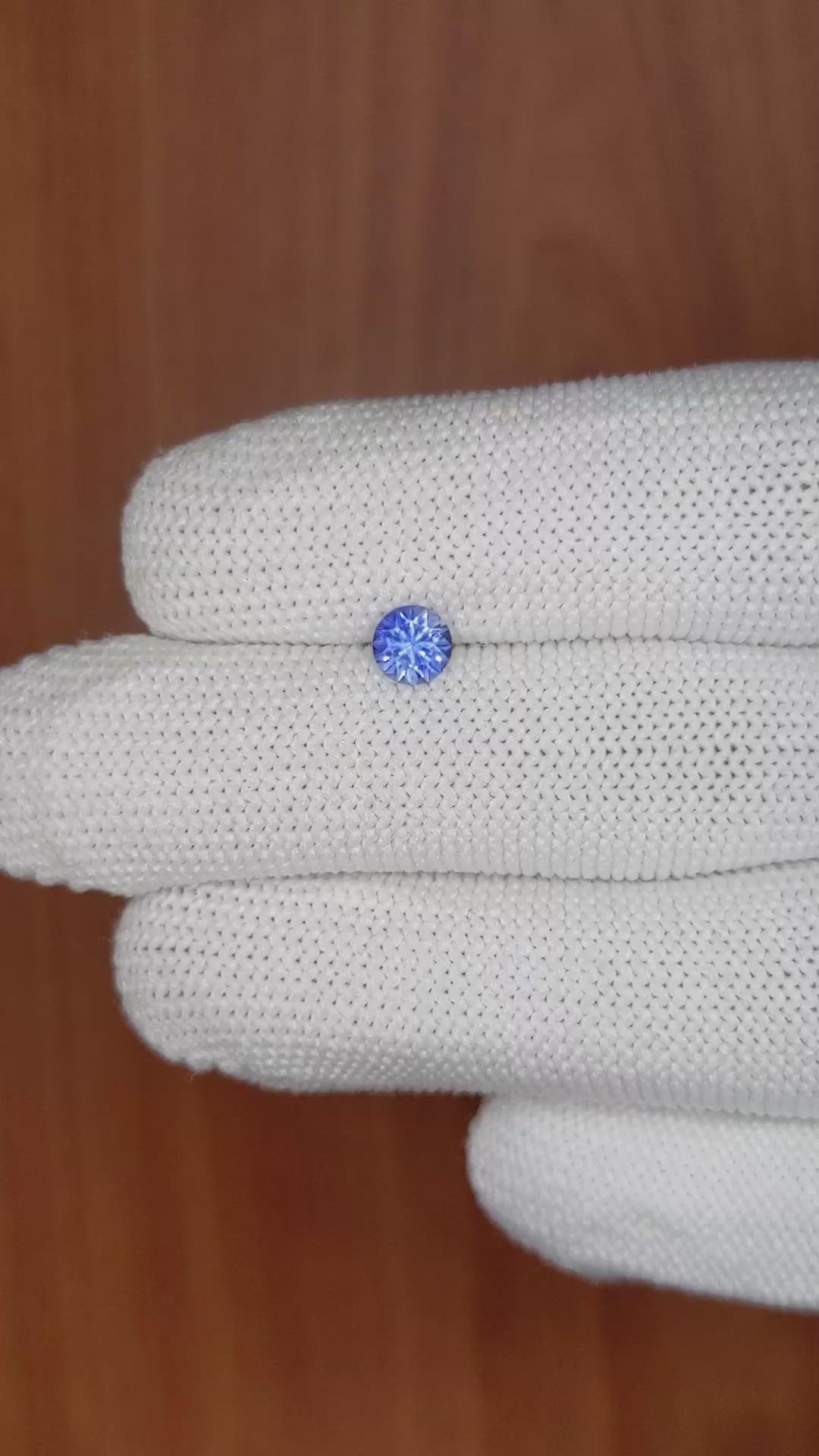 0.56 Ct. Blue Sapphire from Ceylon (Sri Lanka) Size Video