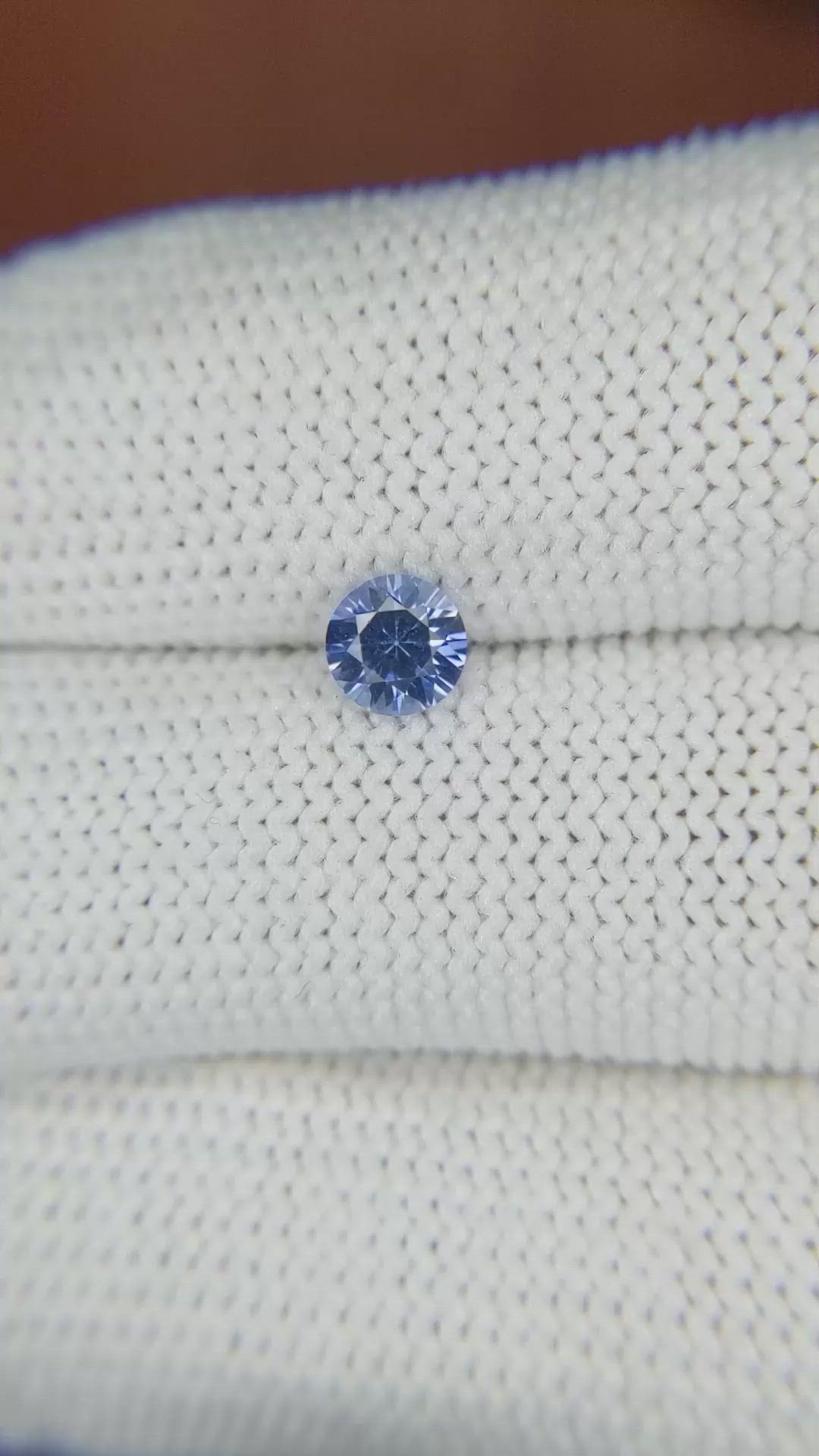 0.55 Ct. Blue Sapphire from Ceylon (Sri Lanka) Size Video