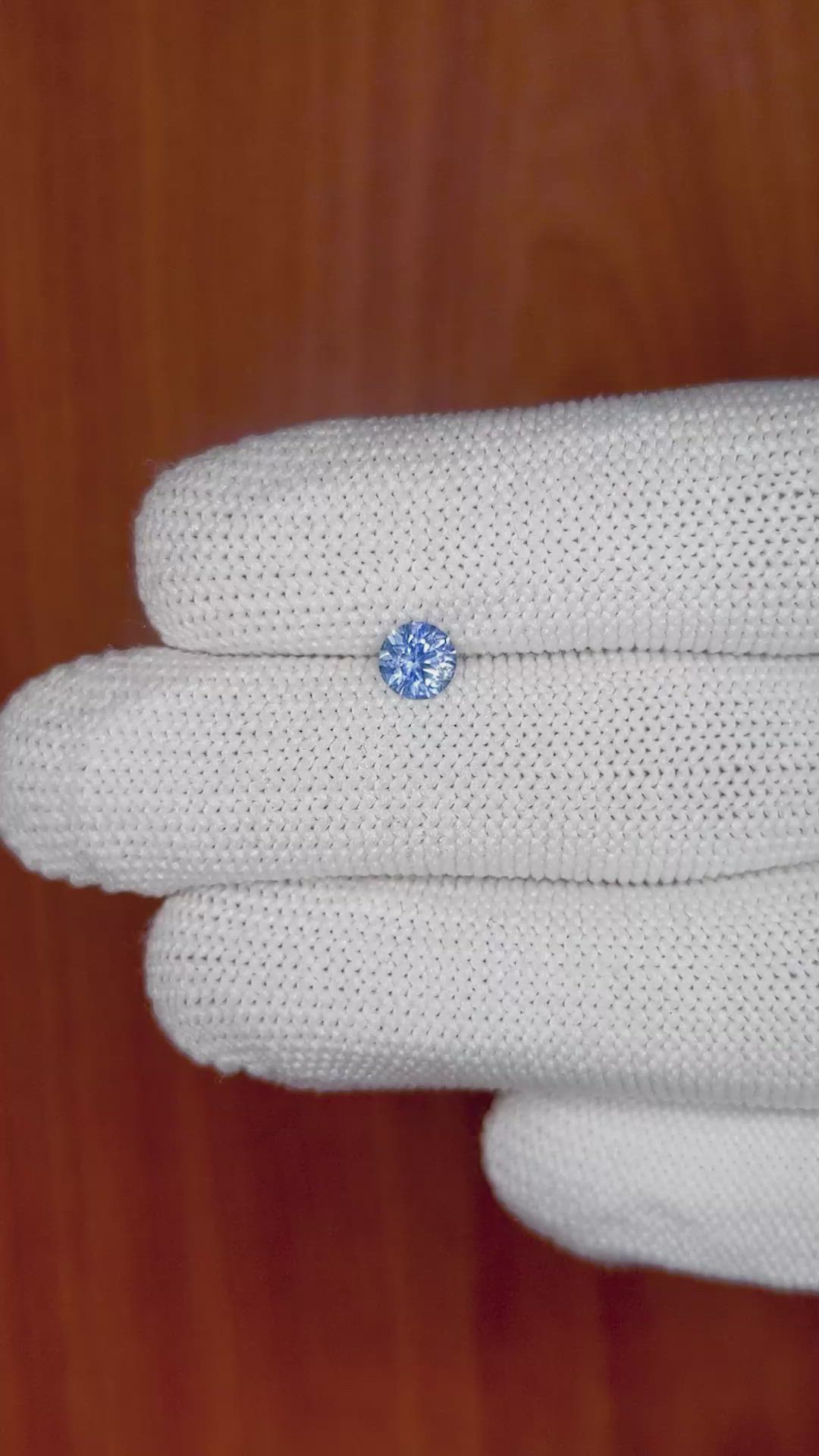 0.57 Ct. Blue Sapphire from Ceylon (Sri Lanka) Size Video