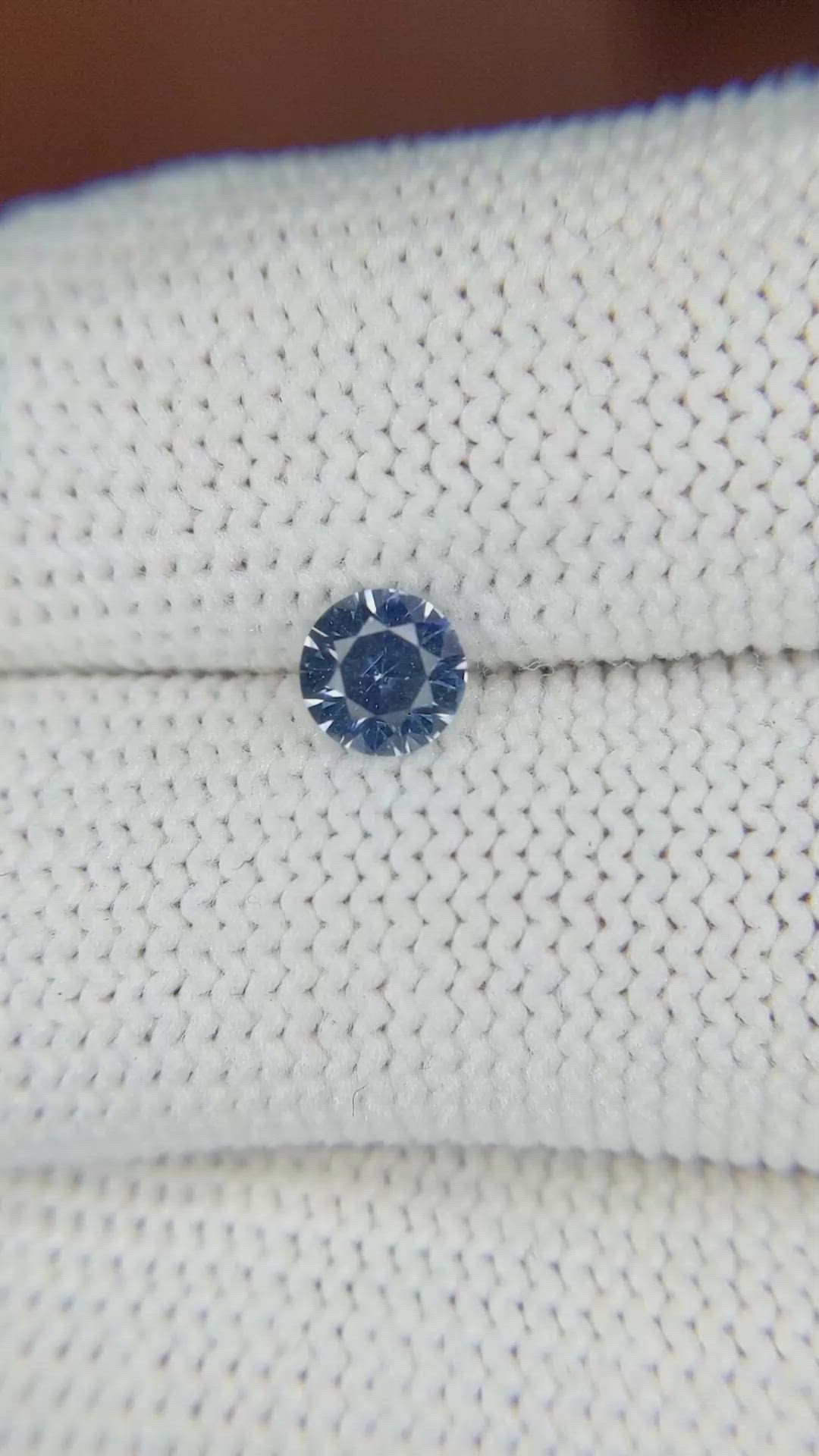 0.57 Ct. Blue Sapphire from Ceylon (Sri Lanka) Size Video