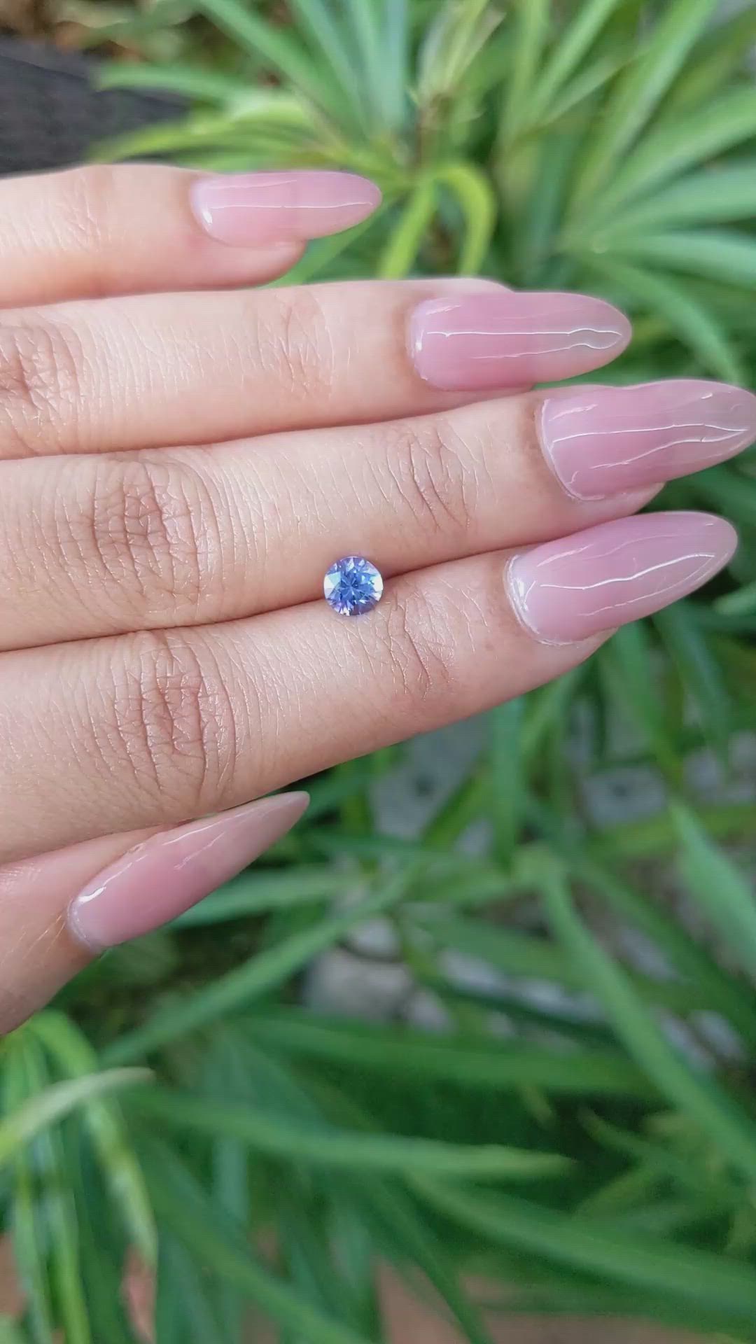 0.68 Ct. Blue Sapphire from Ceylon (Sri Lanka) Size Video