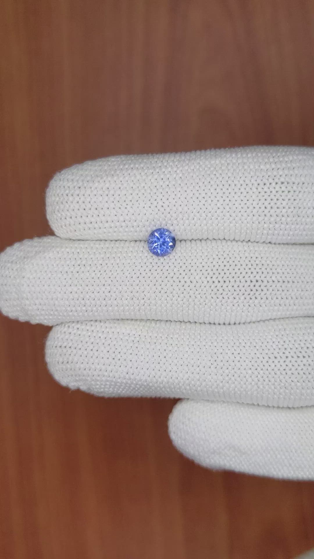 0.68 Ct. Blue Sapphire from Ceylon (Sri Lanka) Size Video