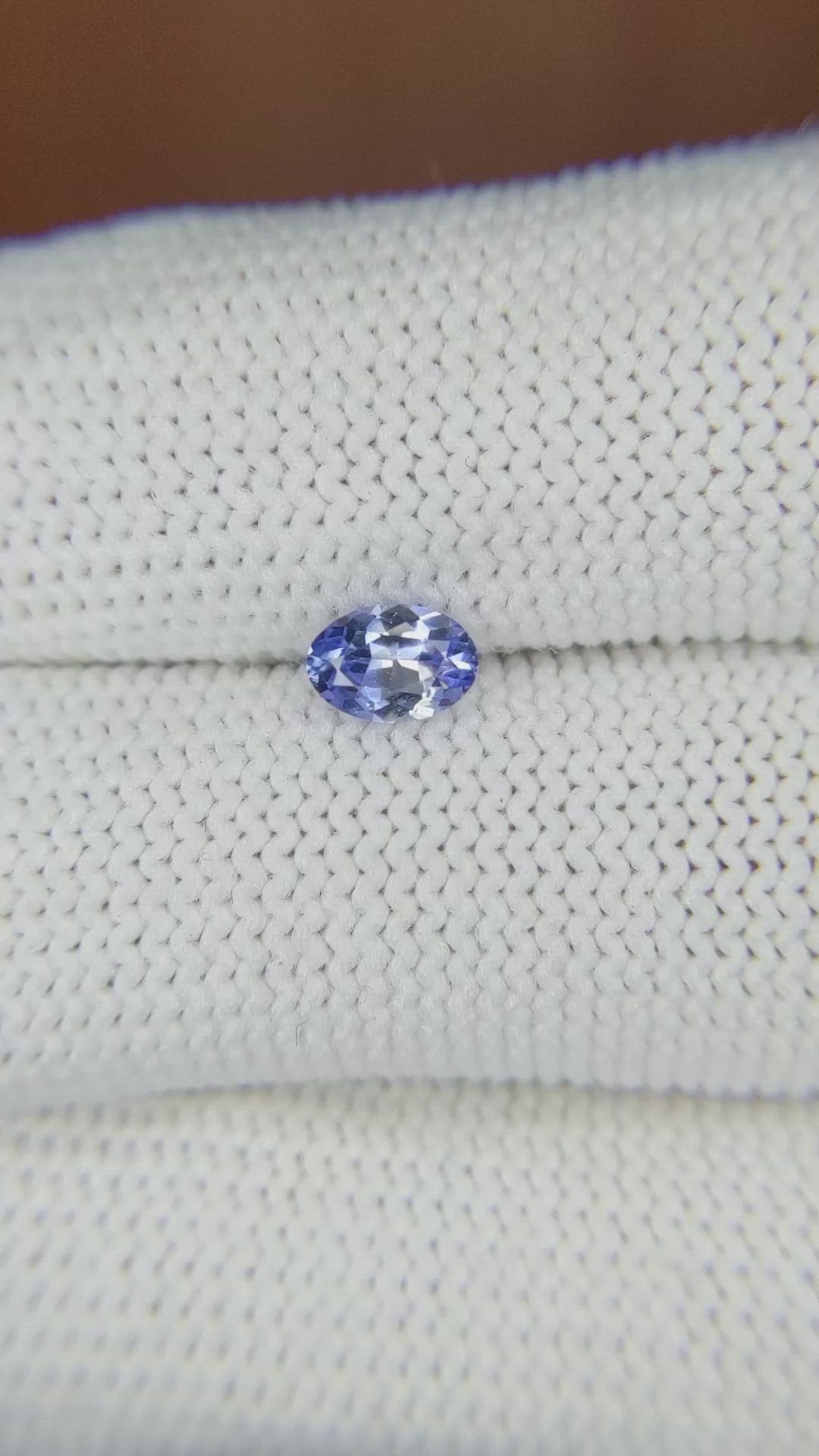 0.52 Ct. Blue Sapphire from Ceylon (Sri Lanka) Size Video