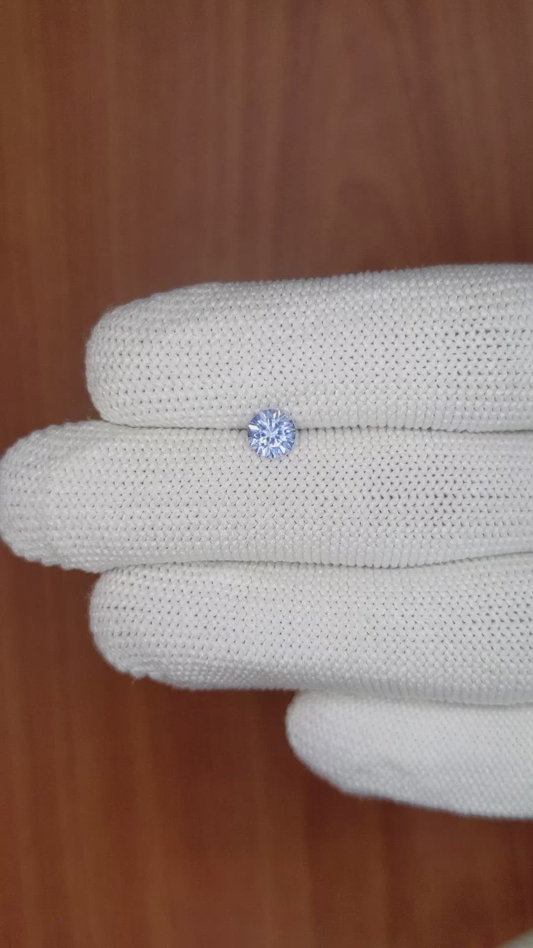 0.68 Ct. Blue Sapphire from Ceylon (Sri Lanka) Size Video