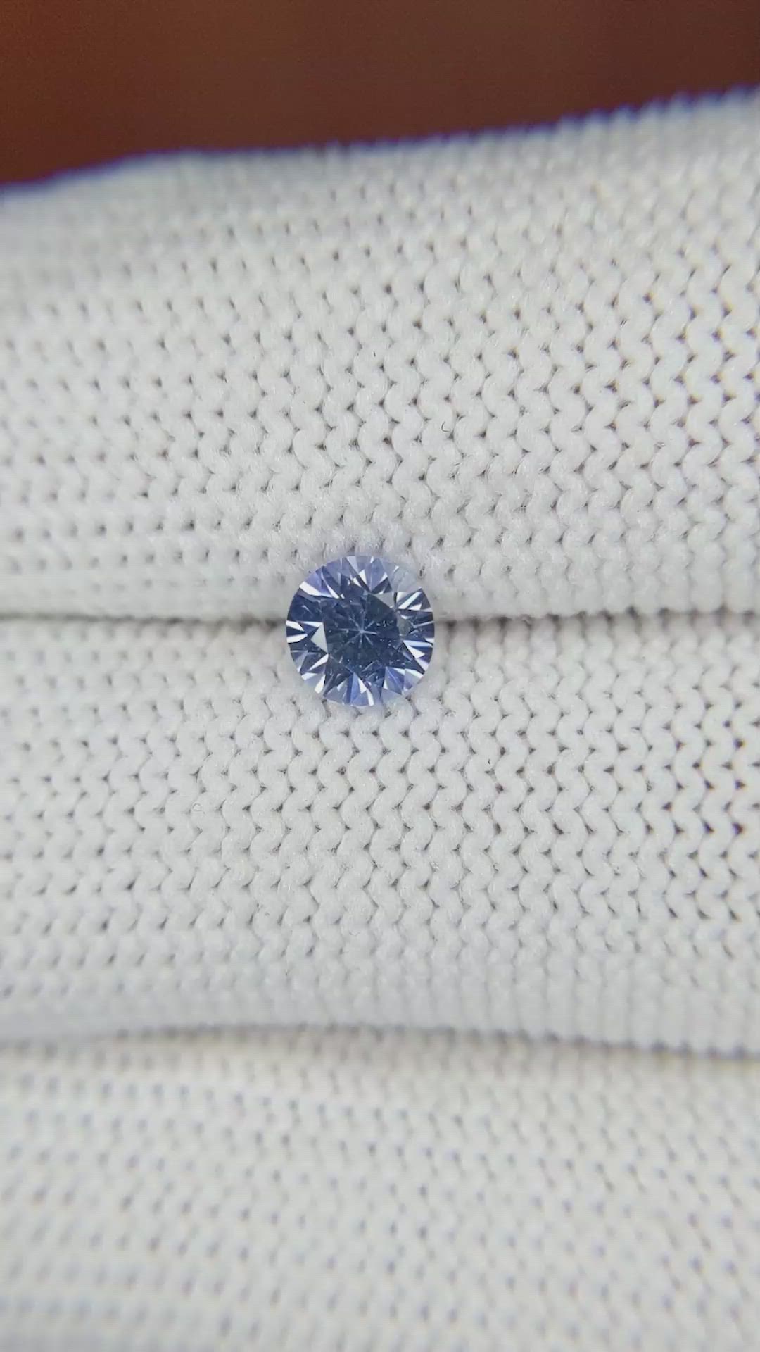 0.68 Ct. Blue Sapphire from Ceylon (Sri Lanka) Size Video