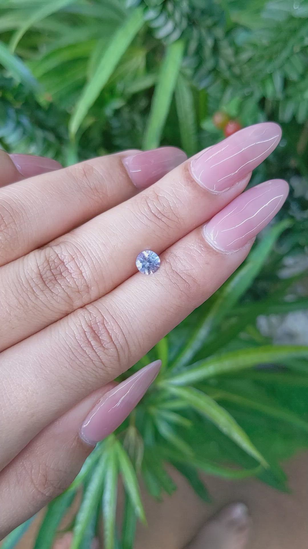 0.68 Ct. Blue Sapphire from Ceylon (Sri Lanka) Size Video