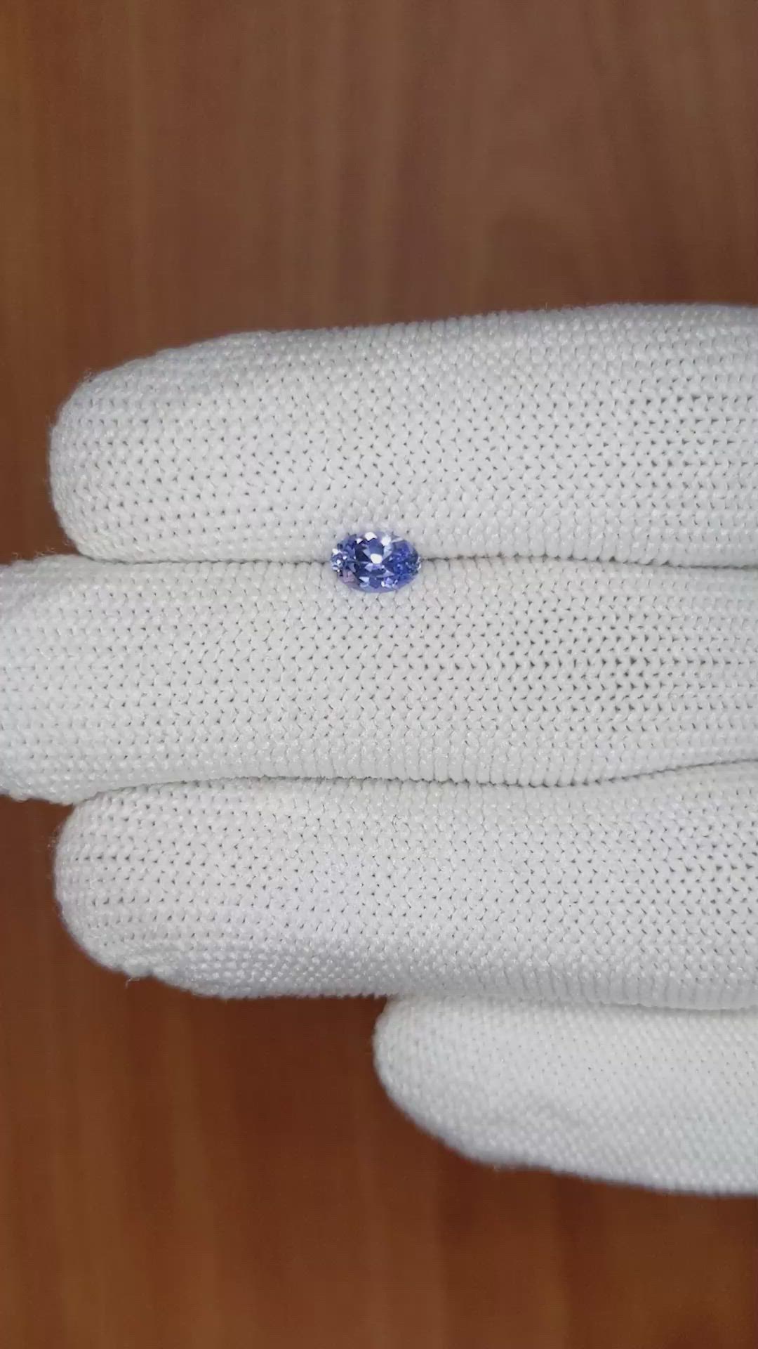 0.49 Ct. Blue Sapphire from Ceylon (Sri Lanka) Size Video