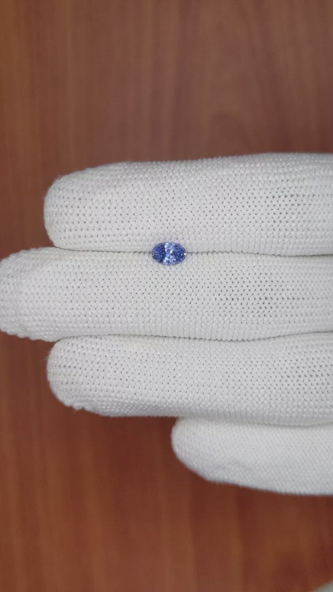 0.52 Ct. Blue Sapphire from Ceylon (Sri Lanka) Size Video