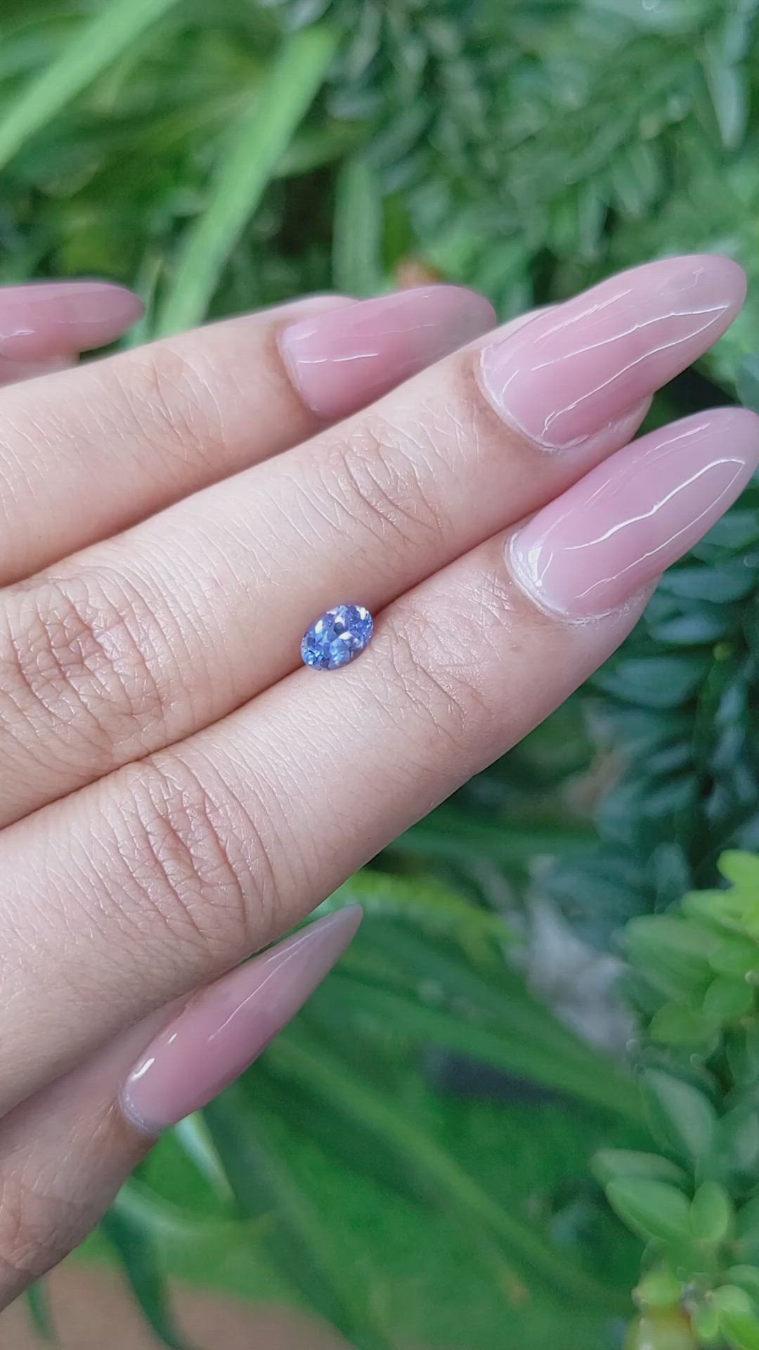 0.52 Ct. Blue Sapphire from Ceylon (Sri Lanka) Size Video