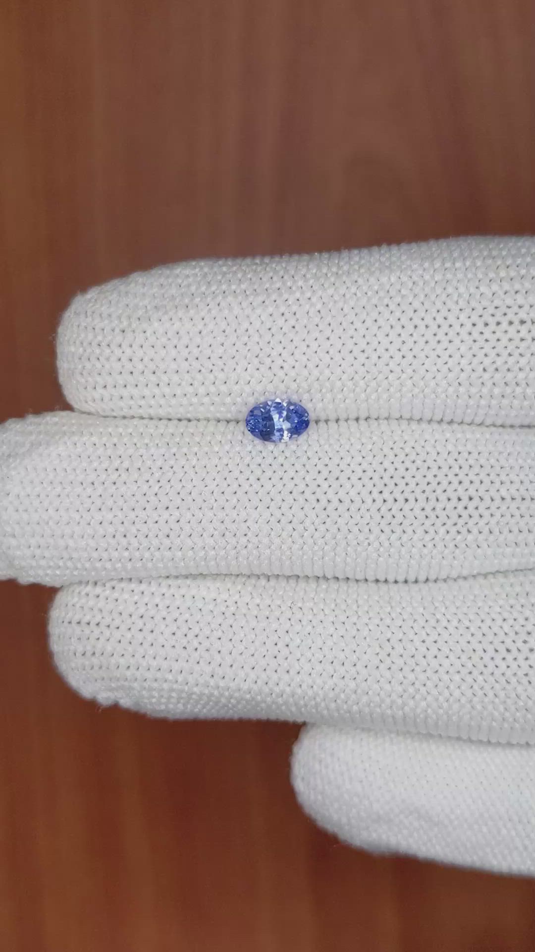 0.50 Ct. Blue Sapphire from Ceylon (Sri Lanka) Size Video