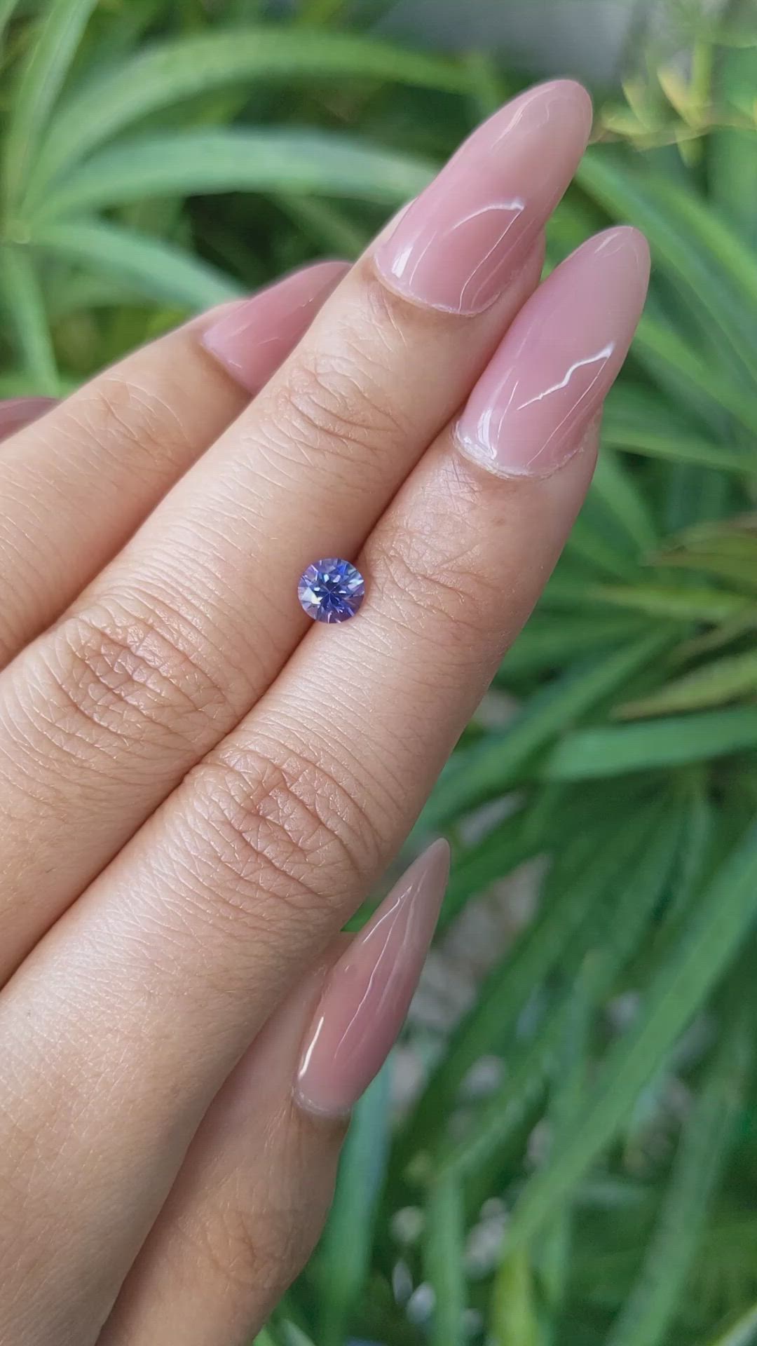 0.64 Ct. Blue Sapphire from Ceylon (Sri Lanka) Size Video