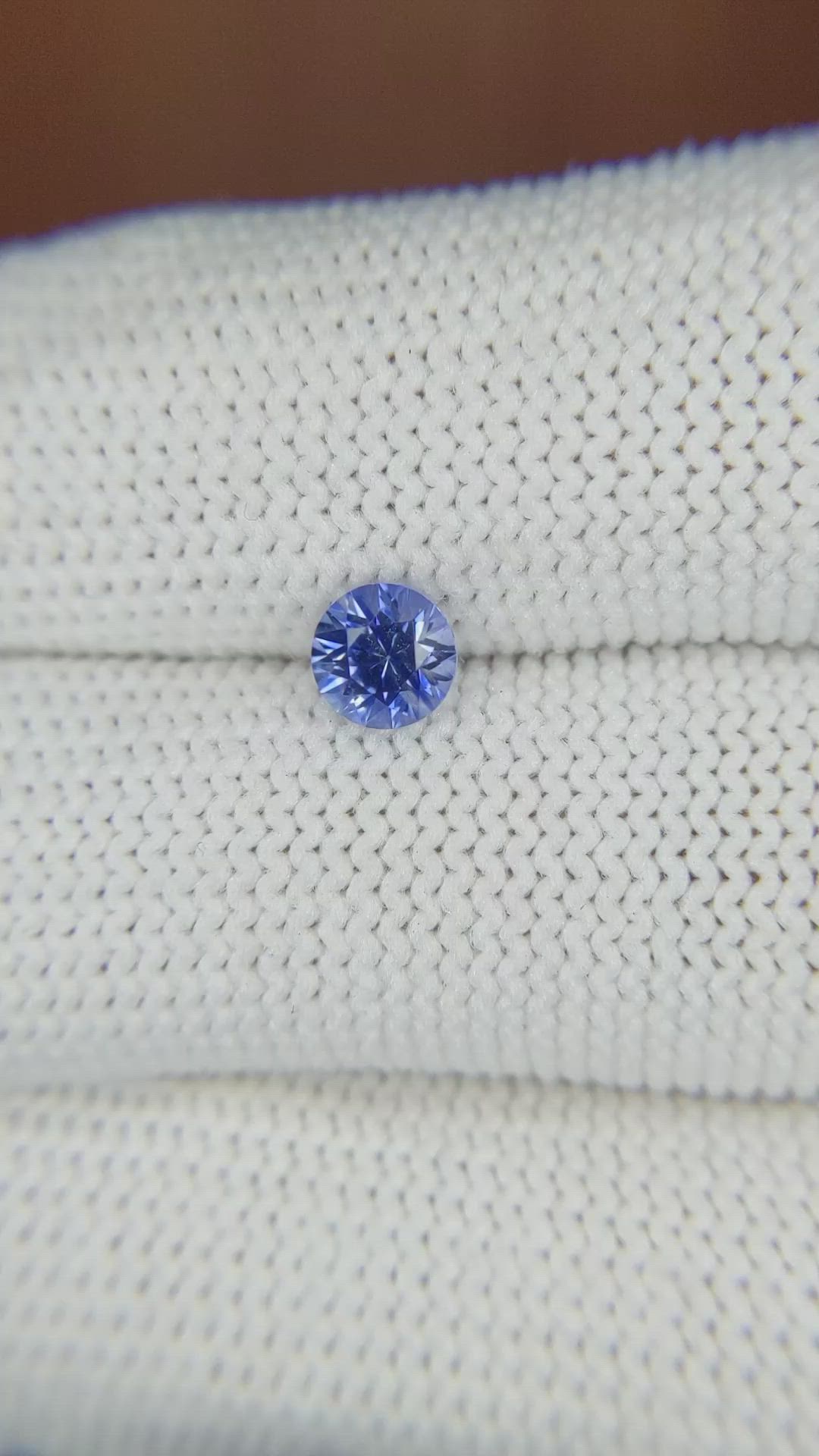 0.69 Ct. Blue Sapphire from Ceylon (Sri Lanka) Size Video