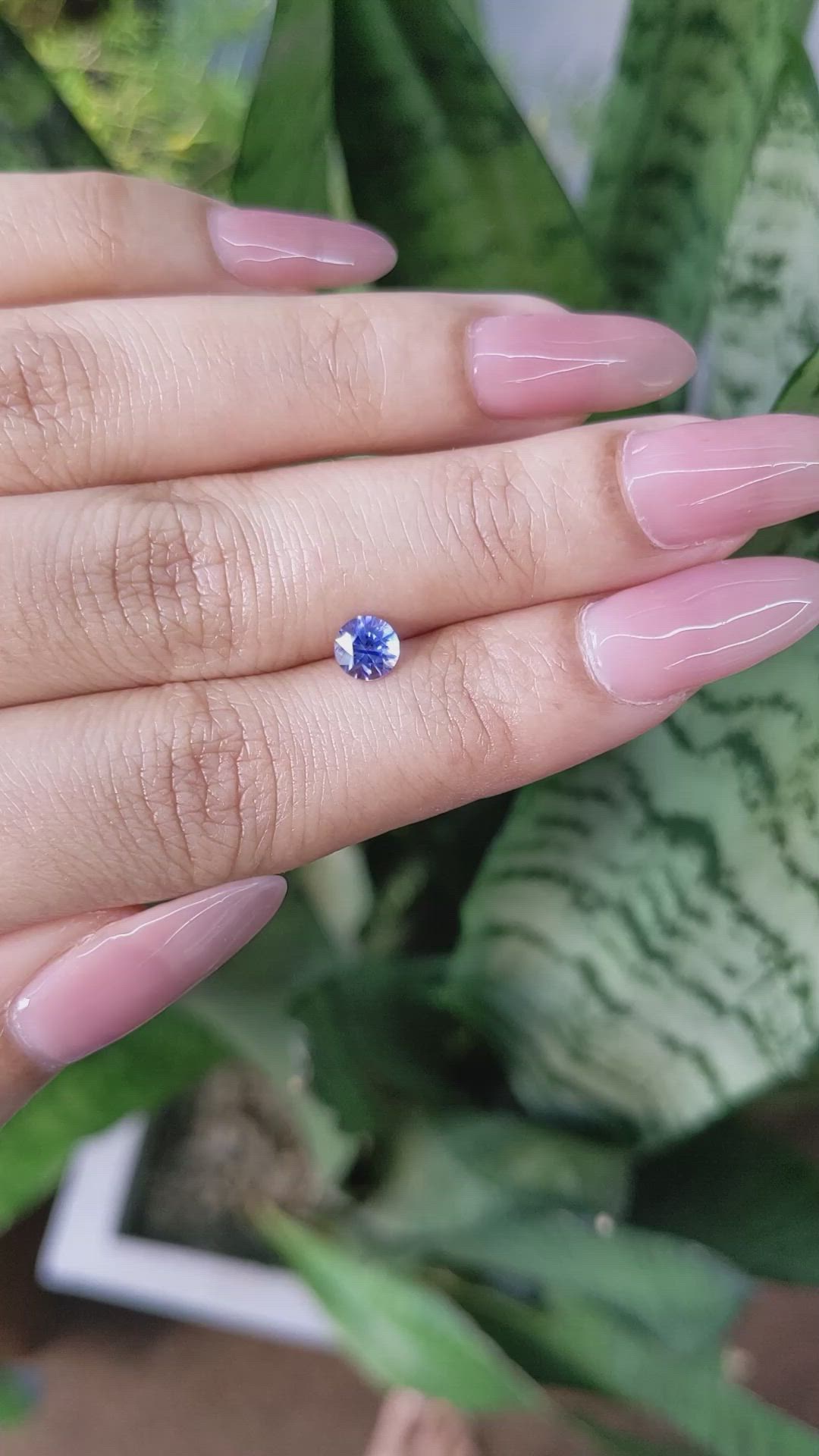 0.69 Ct. Blue Sapphire from Ceylon (Sri Lanka) Size Video