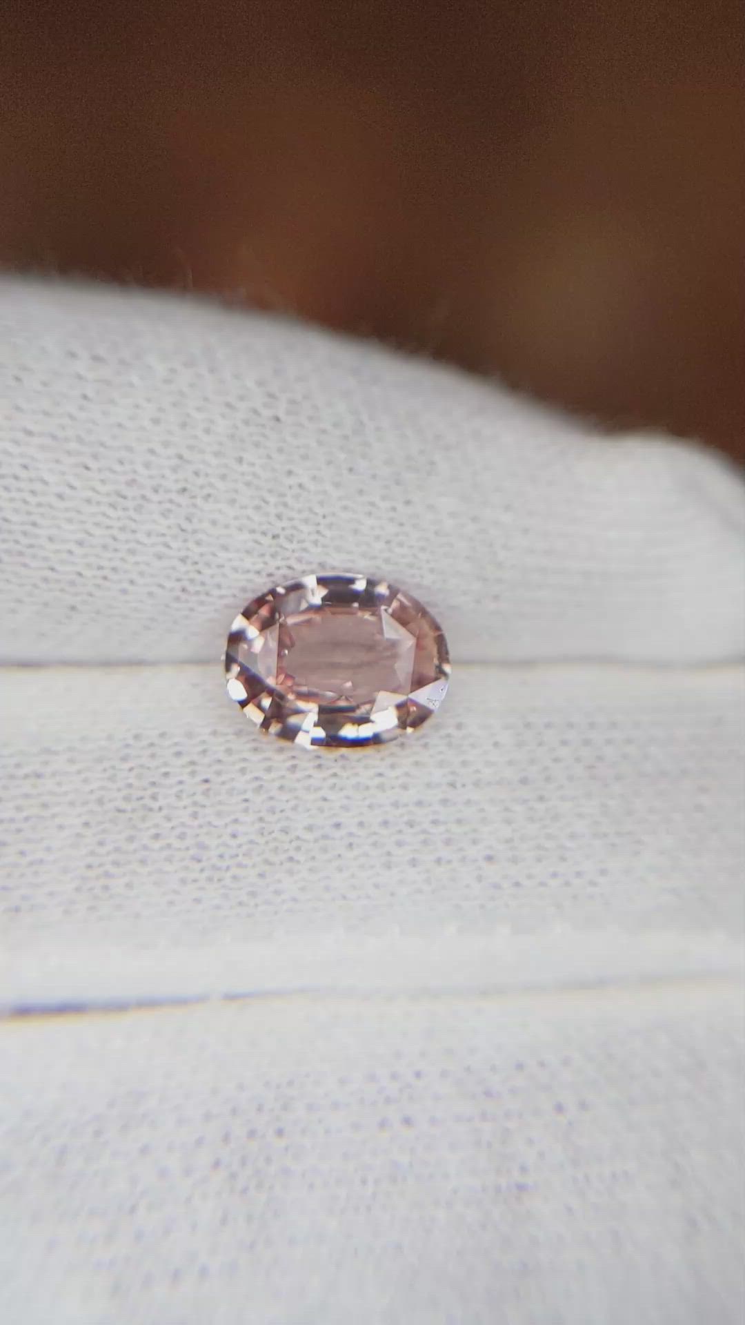 2.14 Ct. Pink Sapphire from Ceylon (Sri Lanka) Size Video