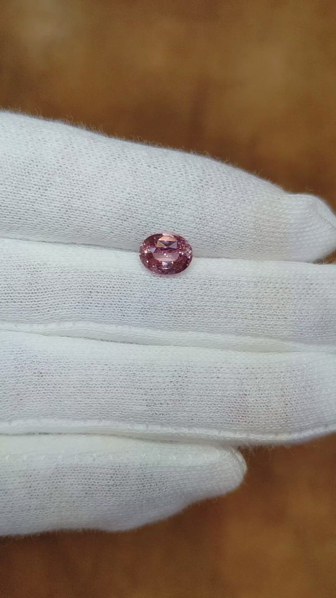 2.03 Ct. Pink Sapphire from Ceylon (Sri Lanka) Size Video