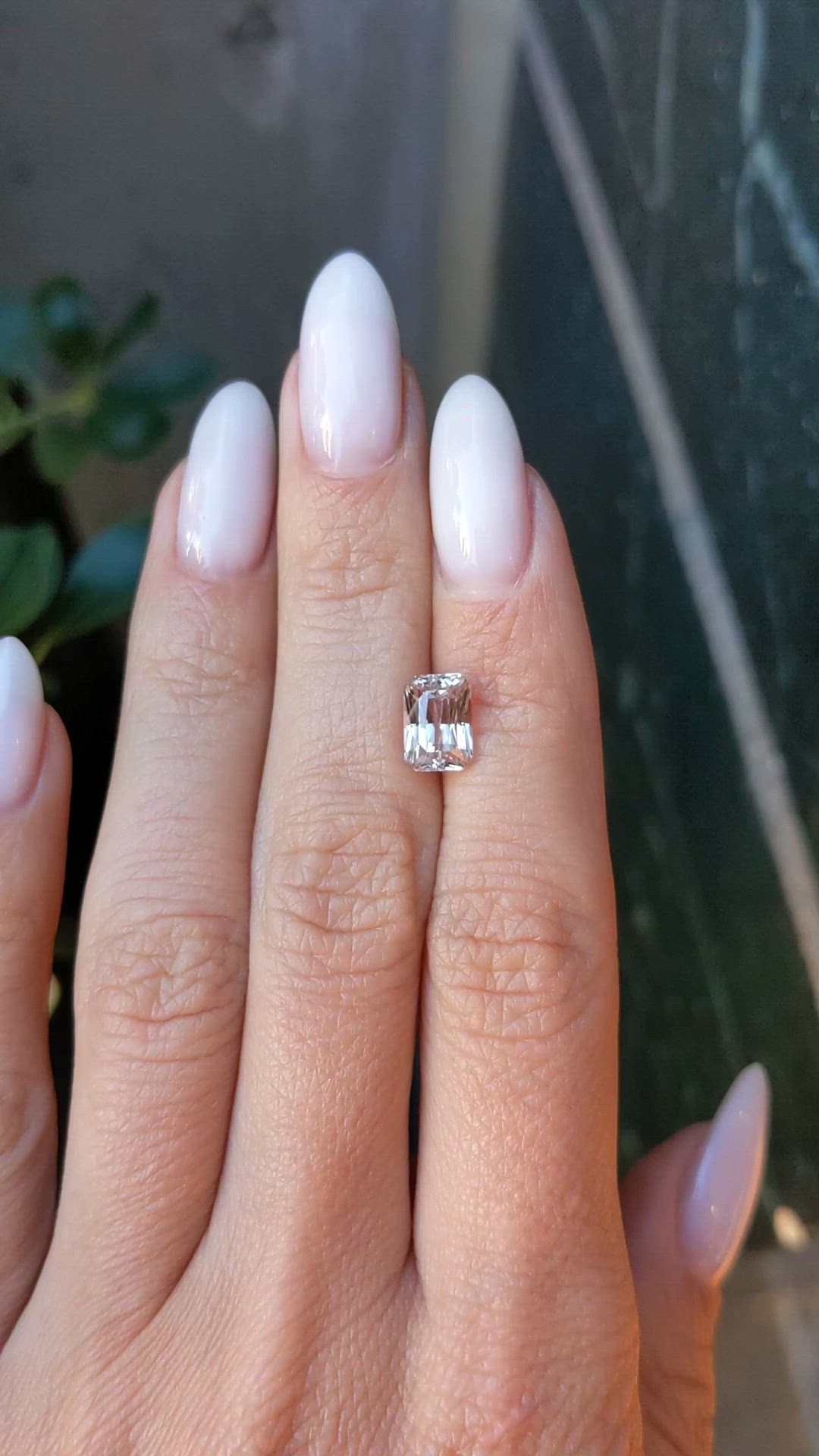 2.57 Ct. Peach Sapphire from Ceylon (Sri Lanka) Size Video