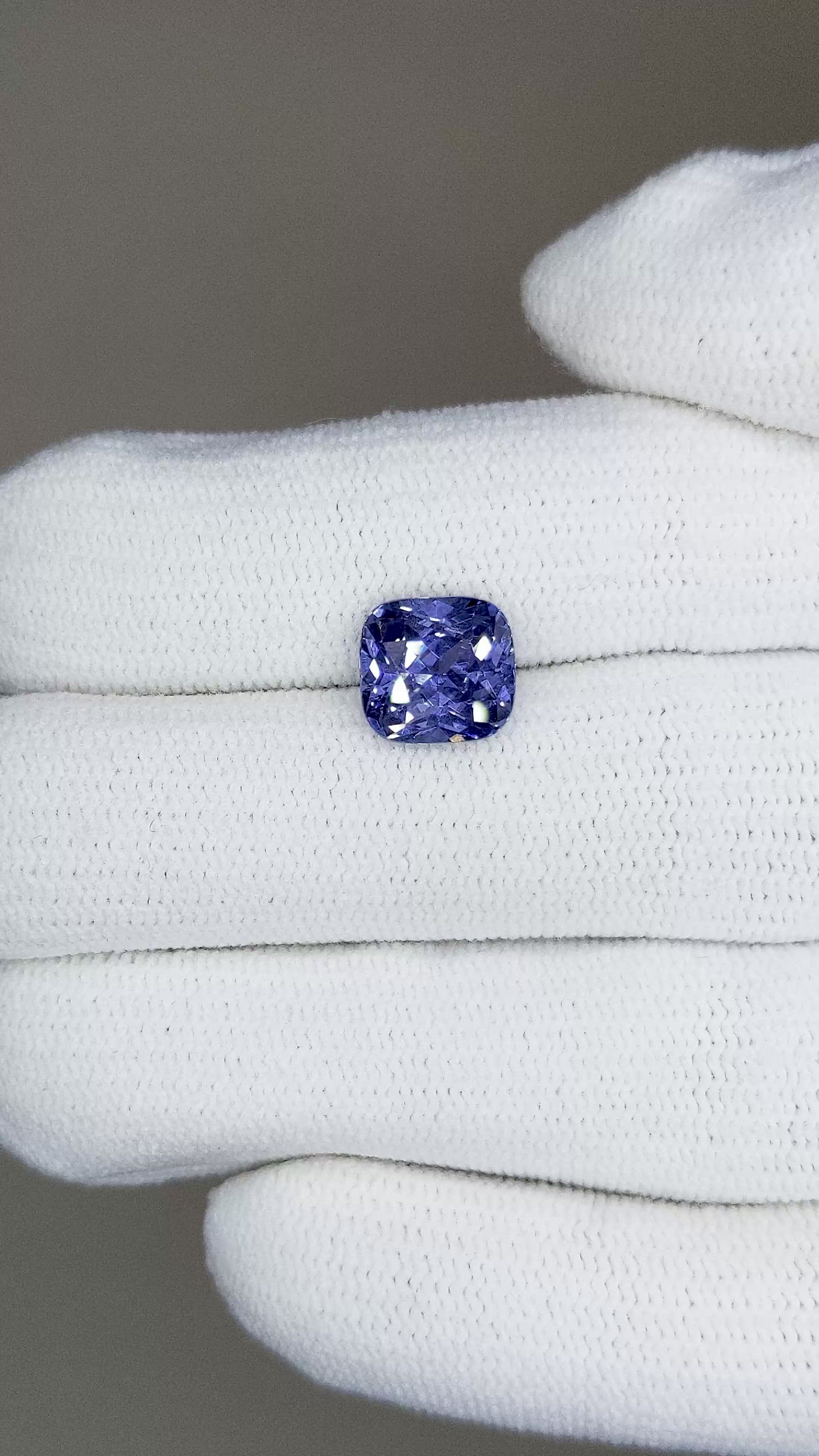 2.57 Ct. Blue Sapphire from Ceylon (Sri Lanka) Size Video