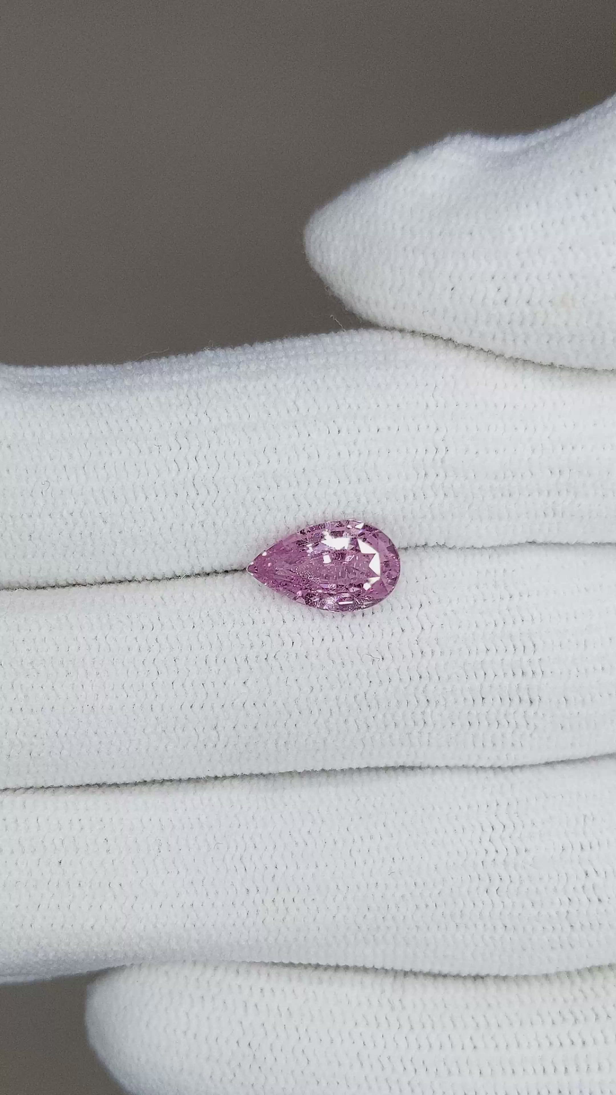 2.04 Ct. Pink Sapphire from Ceylon (Sri Lanka) Size Video