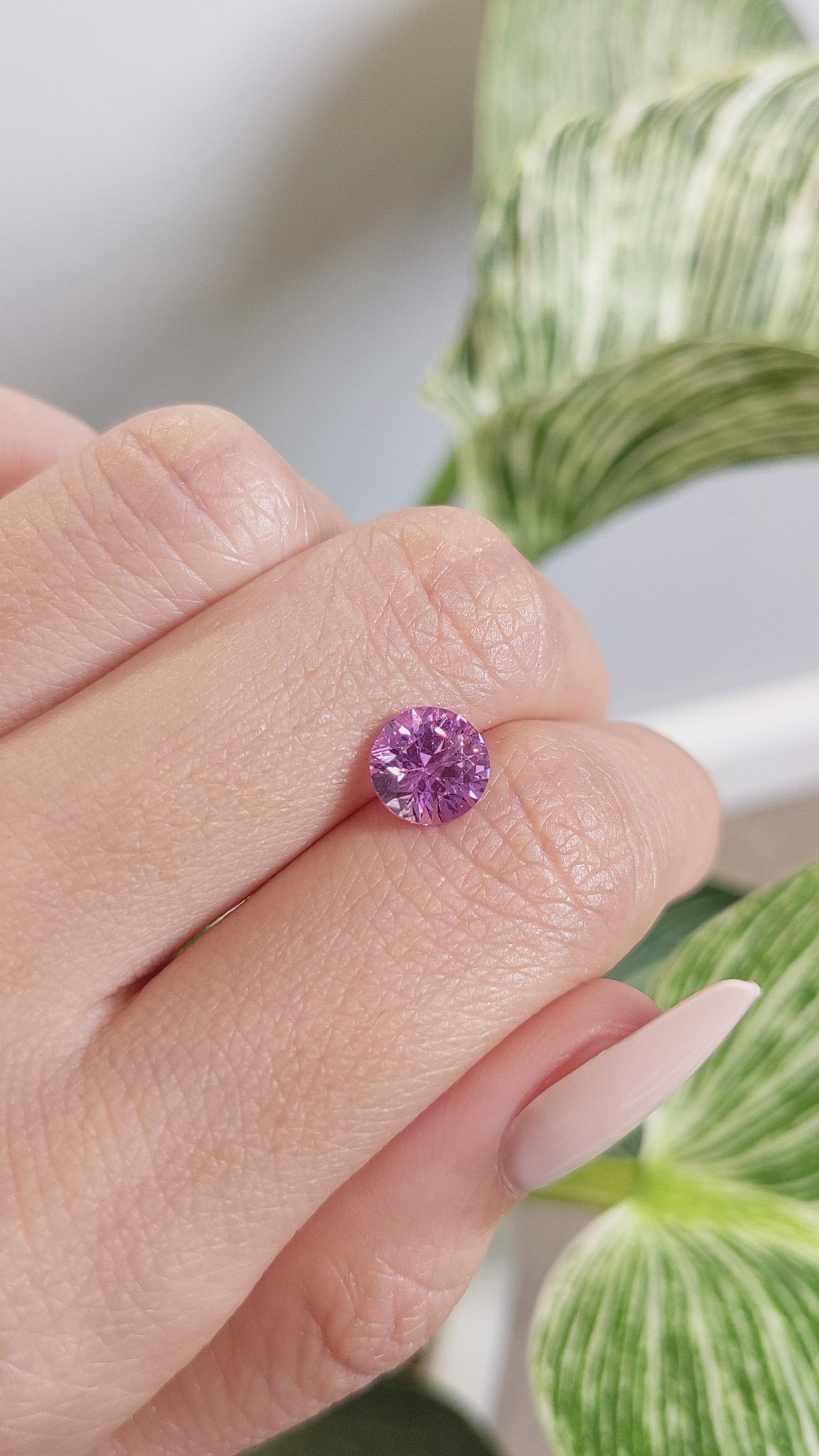 1.93 Ct. Pink Sapphire from Ceylon (Sri Lanka) Size Video