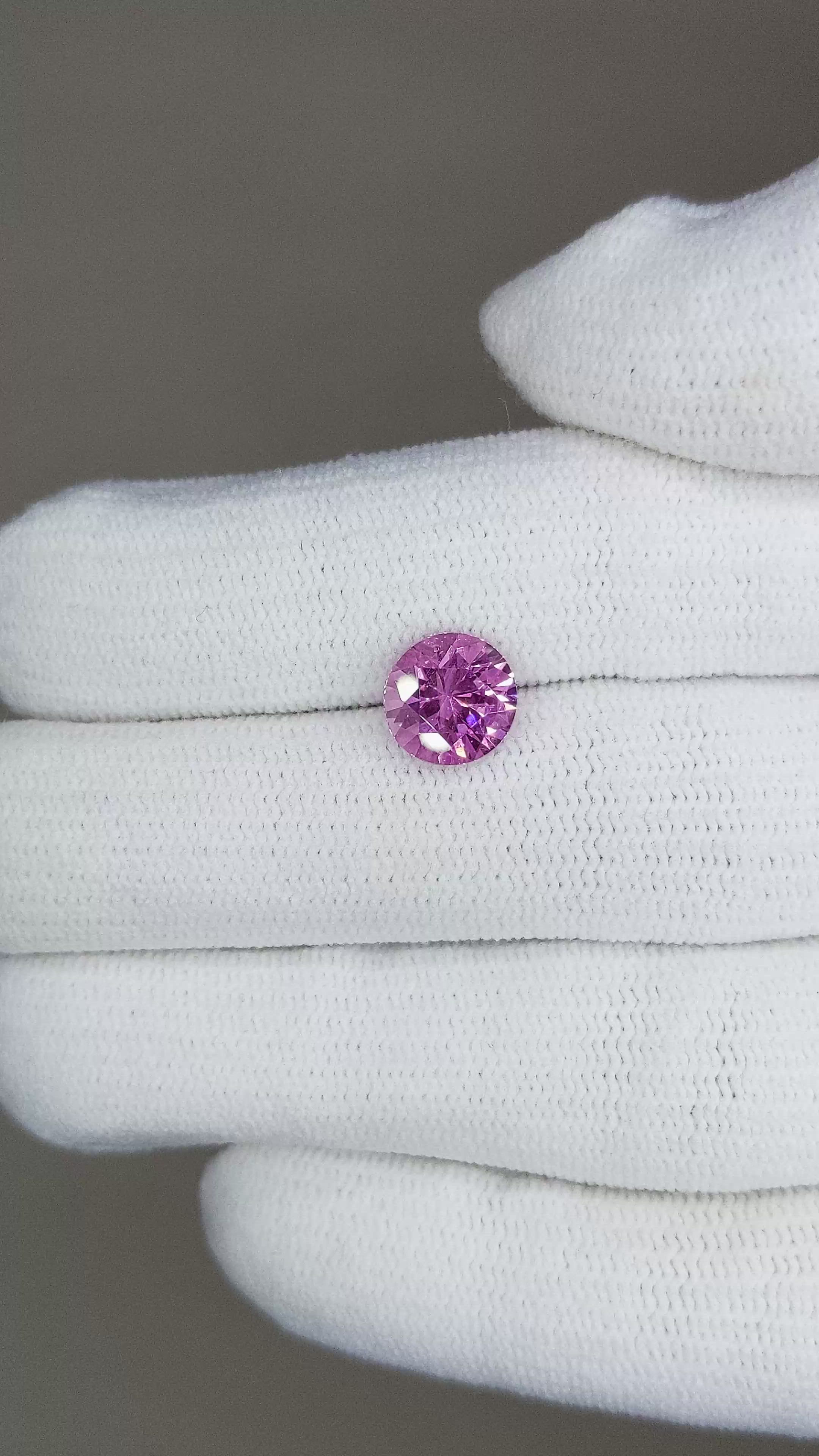 1.93 Ct. Pink Sapphire from Ceylon (Sri Lanka) Size Video